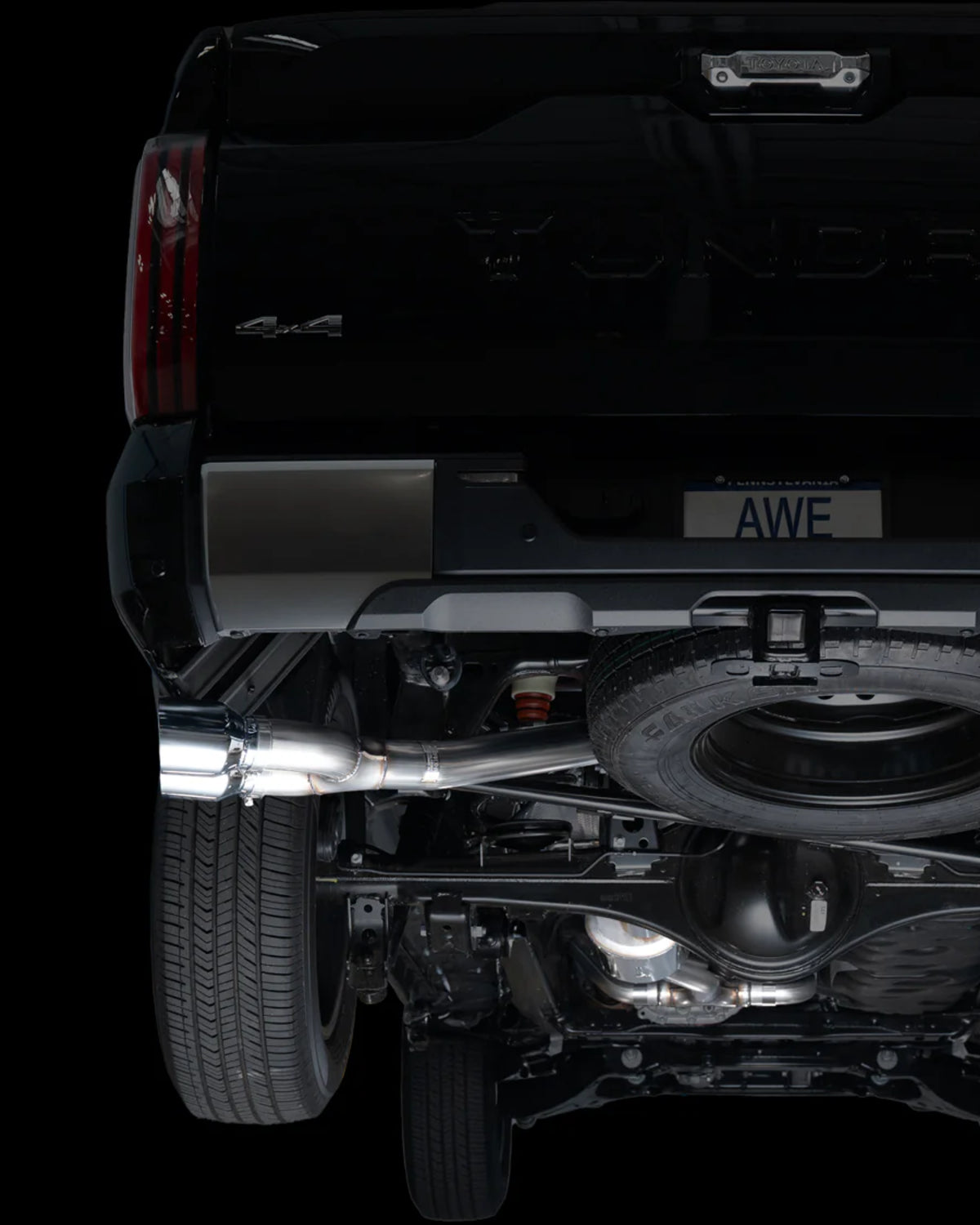 AWE 0FG 3 in Cat-Back Exhaust System with Dual Side Exits and Exhaust Tips in Chrome for 3rd-Gen Tundra (2022–Present)