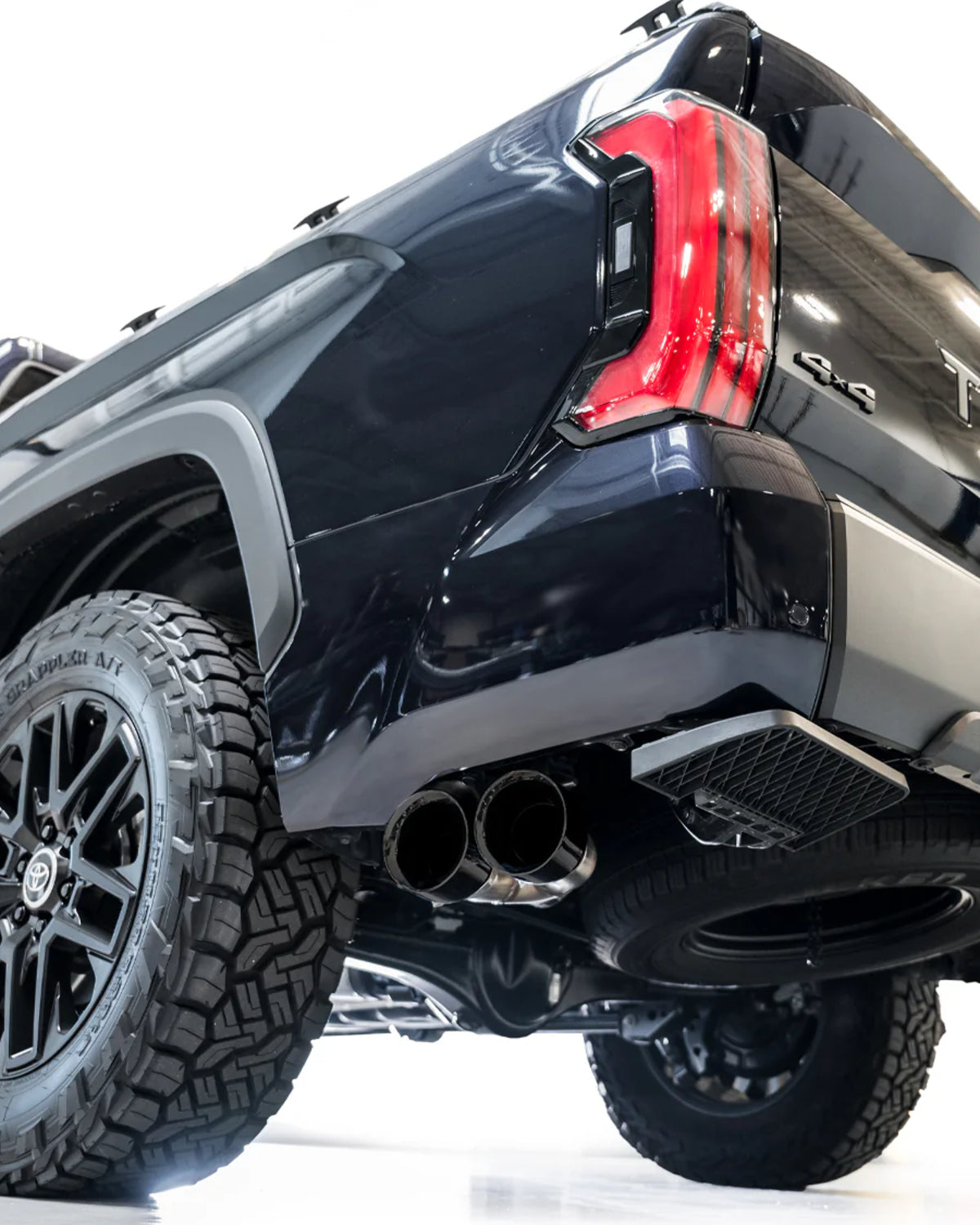 AWE 0FG 3 in Cat-Back Exhaust System with Dual Side Exits and Exhaust Tips in Diamond Black for 3rd-Gen Tundra (2022–Present)