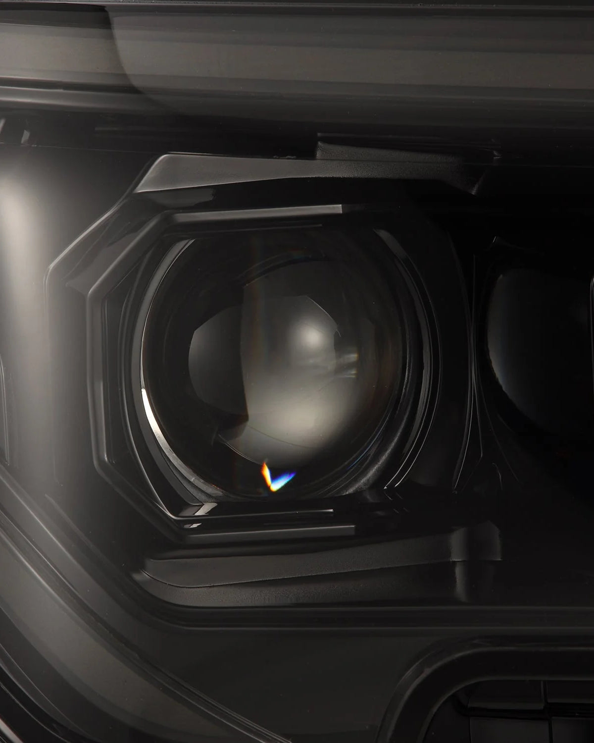 AlphaRex Luxx-Series Sequential LED Projector Headlights with White/Amber DRL and Alpha-Black Housing for 6th-Gen 4Runner (2025–Present) - Pair