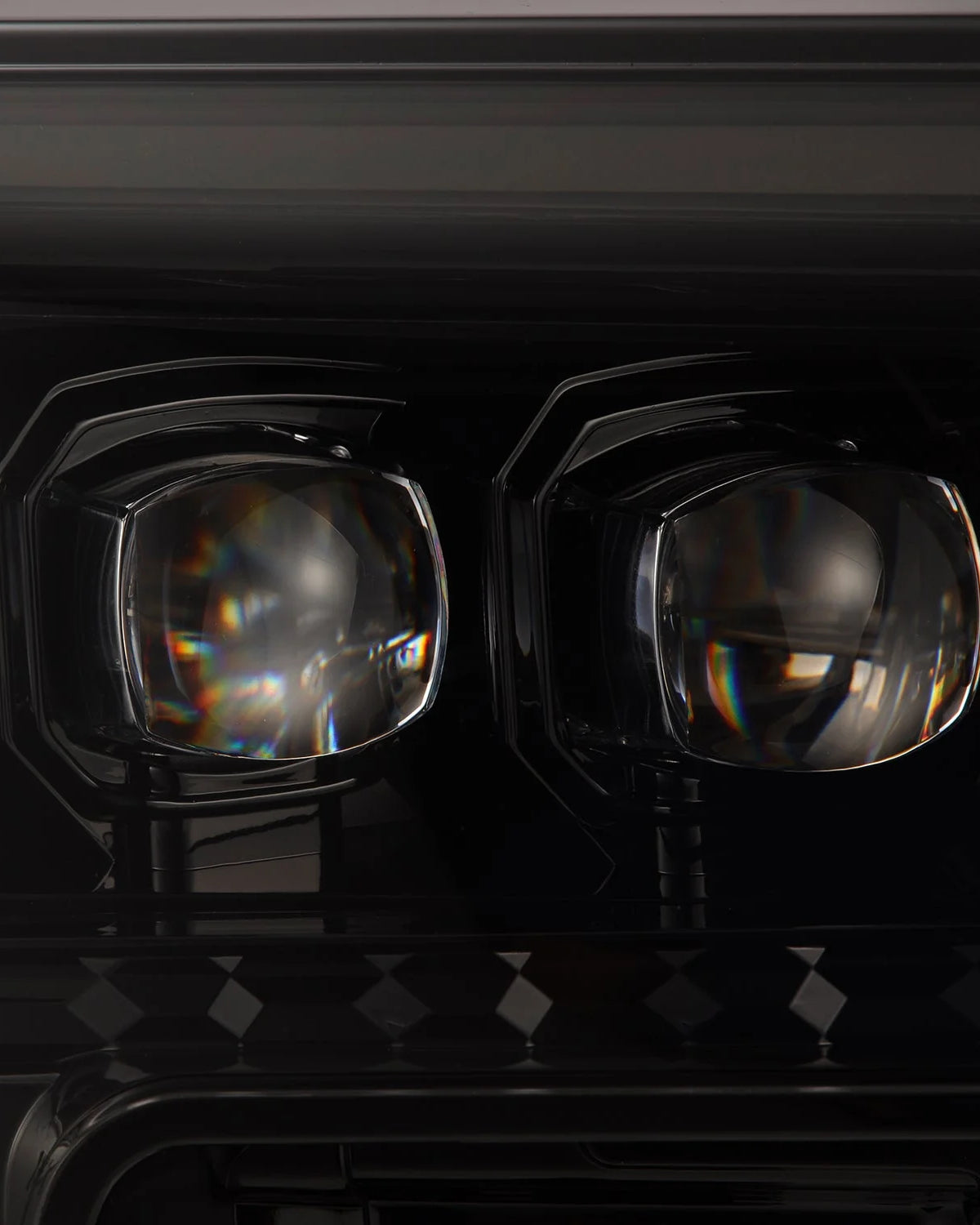 AlphaRex Nova-Series OG-Style Sequential LED Projector Headlights with White/Amber DRL and Alpha-Black Housing for 4th-Gen Tacoma (2024–Present) - Pair