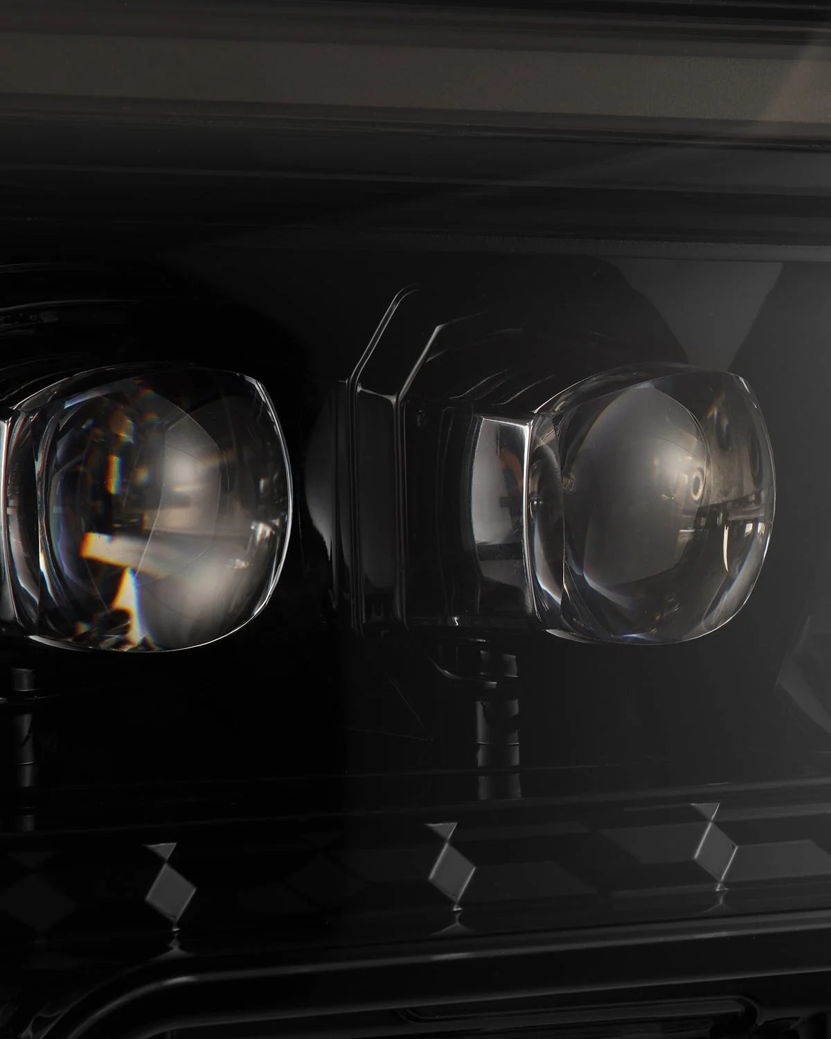AlphaRex Nova-Series OG-Style Sequential LED Projector Headlights with White/Amber DRL and Alpha-Black Housing for 4th-Gen Tacoma (2024–Present) - Pair