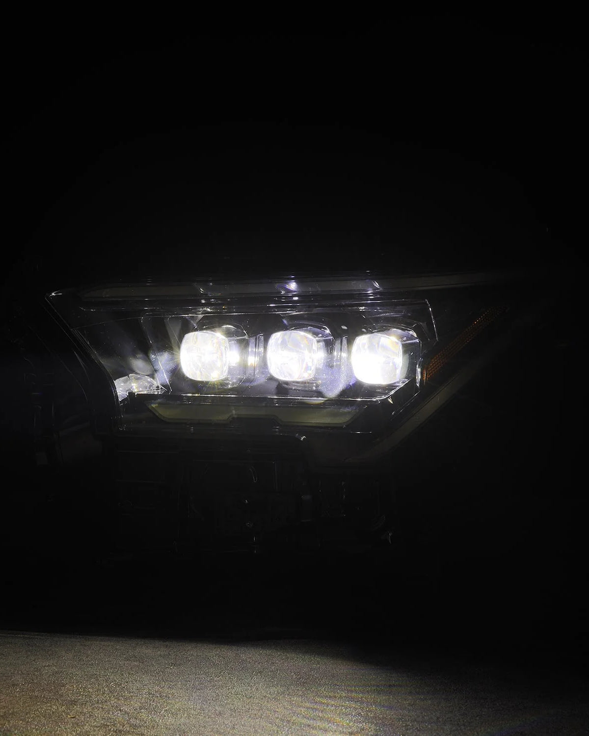 AlphaRex Nova-Series Sequential LED Projector Headlights with White/Amber DRL and Alpha-Black Housing for 6th-Gen 4Runner (2025–Present) - Pair