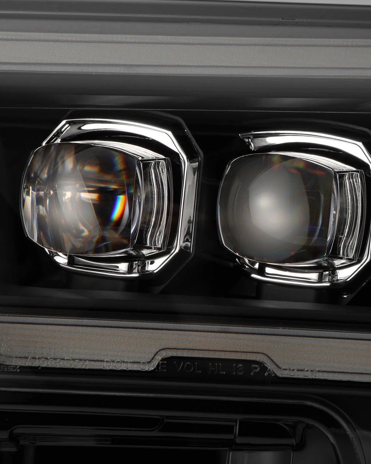 AlphaRex Nova-Series Sequential LED Projector Headlights with White/Amber DRL and Black Housing for 6th-Gen 4Runner (2025–Present) - Pair