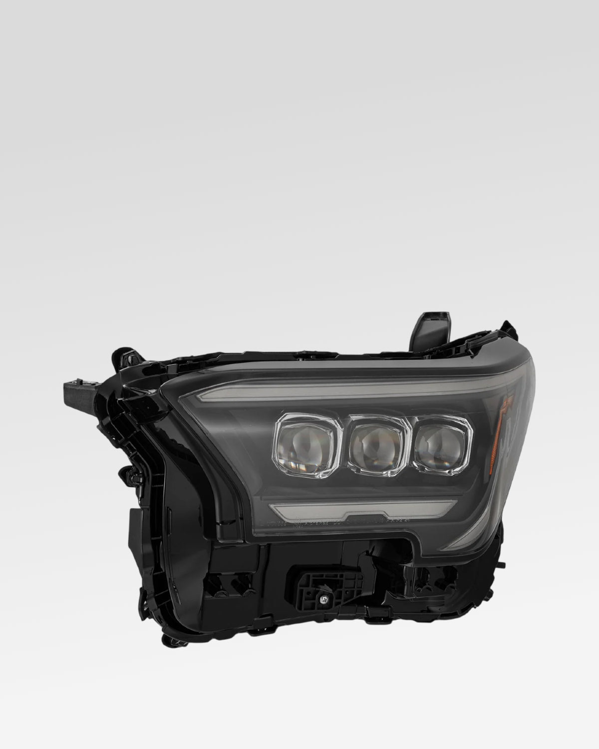 AlphaRex Nova-Series Sequential LED Projector Headlights with White/Amber DRL and Black Housing for 6th-Gen 4Runner (2025–Present) - Pair