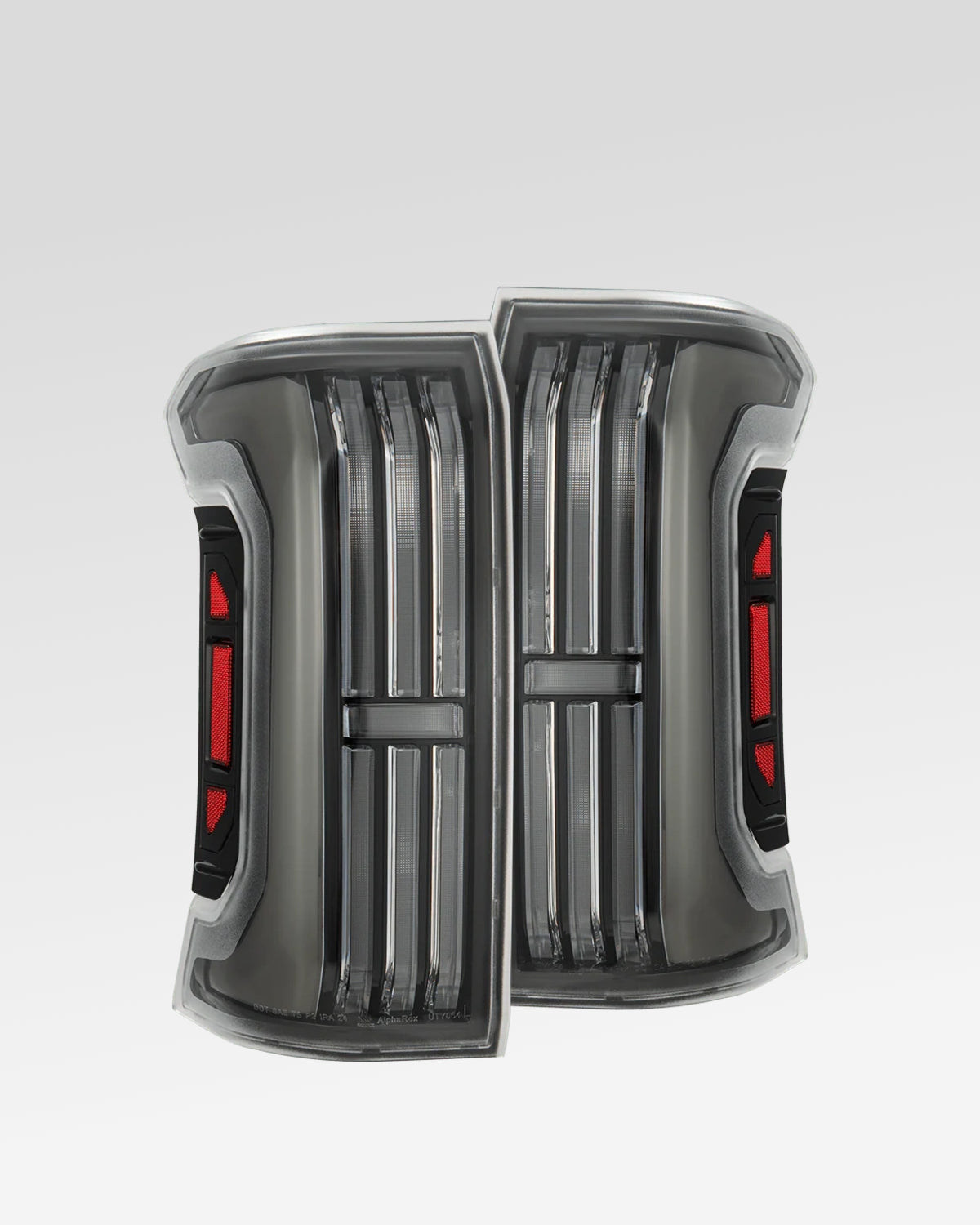 AlphaRex Nova-Series Sequential Prismatic LED Tail Lights with Black Housing for 4th-Gen Tacoma (2024–Present) - Pair