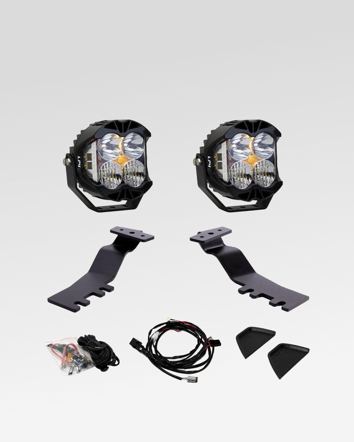 Baja Designs LP4 Pro LED Ditch Light Kit with Clear Driving/Combo Lens with Amber Backlight for 6th-Gen 4Runner (2025–Present)