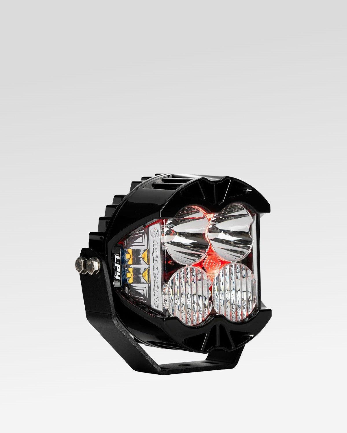 Baja Designs LP4 Pro LED Light Pod with Clear Driving/Combo Lens with Red Backlight