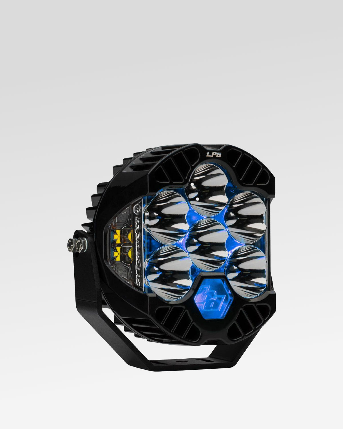 Baja Designs LP6 Pro LED Light Pod with Clear Driving/Combo Lens with Blue Backlight