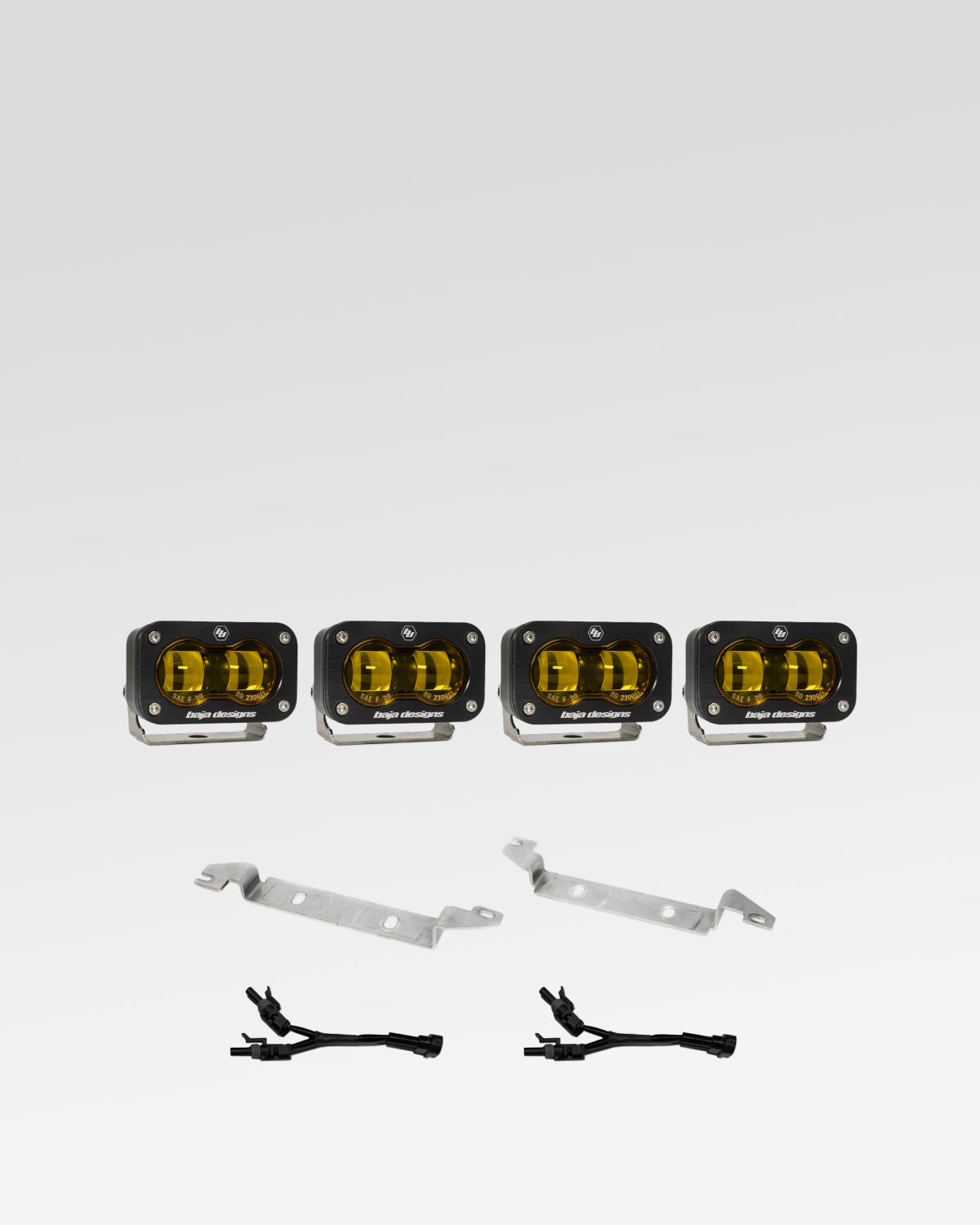 Baja Designs S2 SAE LED Fog Light Kit with Baja Amber SAE Fog Lens for 6th-Gen 4Runner (2025–Present)