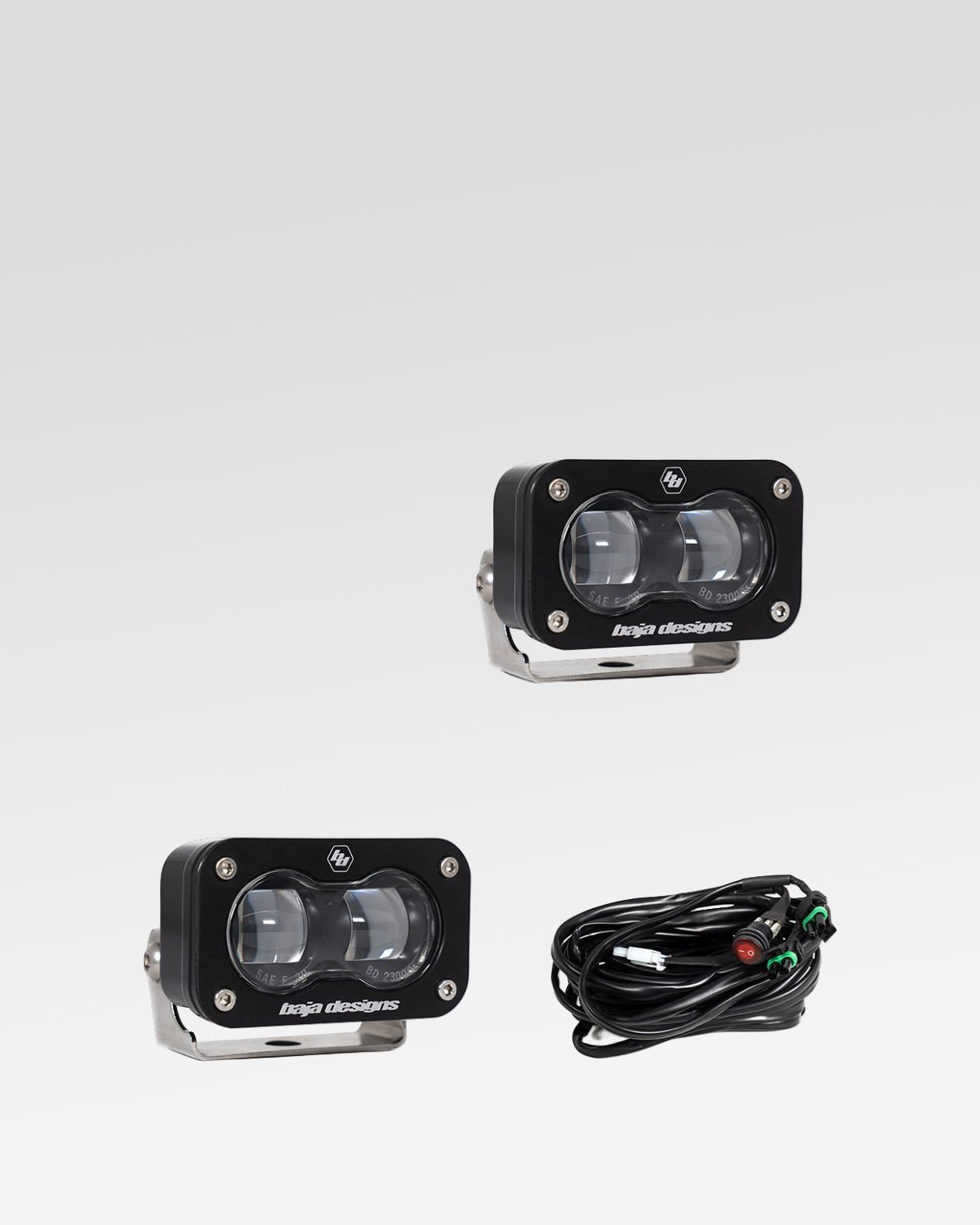 Baja Designs S2 SAE LED Light Pods with Clear Lens - Pair