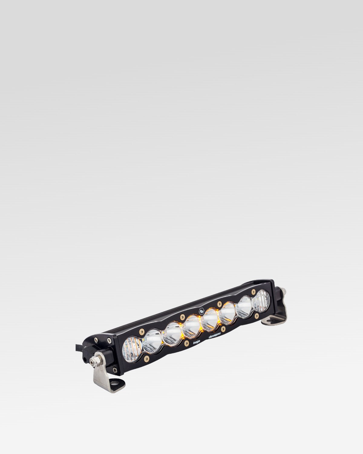 Baja Designs S8 10 in LED Light Bar with Driving-Combo Beam Pattern, Clear Lens, and Amber Backlight