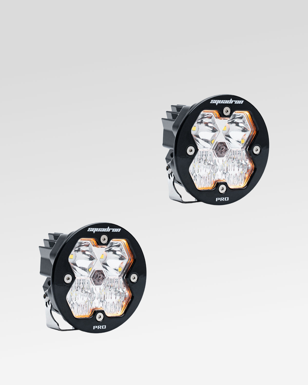 Baja Designs Squadron-R Pro 2.0 LED Light Pods with Driving-Combo Beam Pattern and Clear Lens - Pair