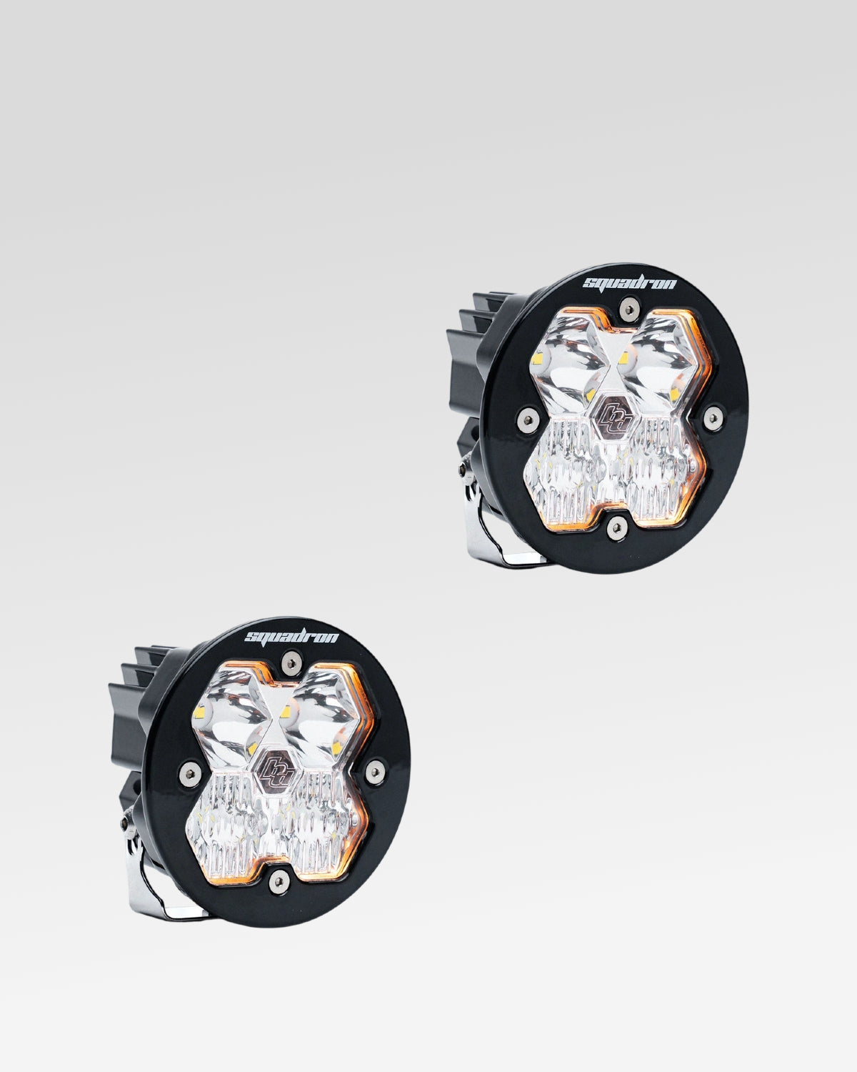 Baja Designs Squadron-R Sport 2.0 LED Light Pods with Driving-Combo Beam Pattern and Clear Lens - Pair