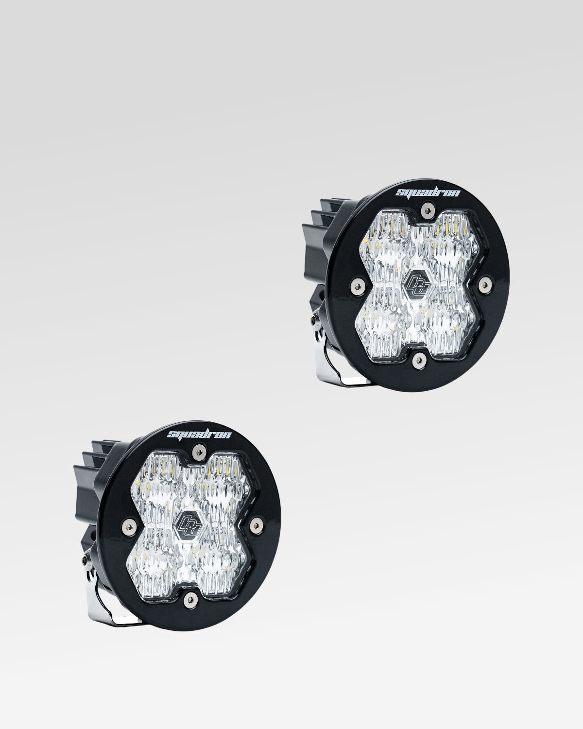 Baja Designs Squadron-R Sport 2.0 LED Light Pods with Wide Cornering Beam Pattern and Clear Lens - Pair