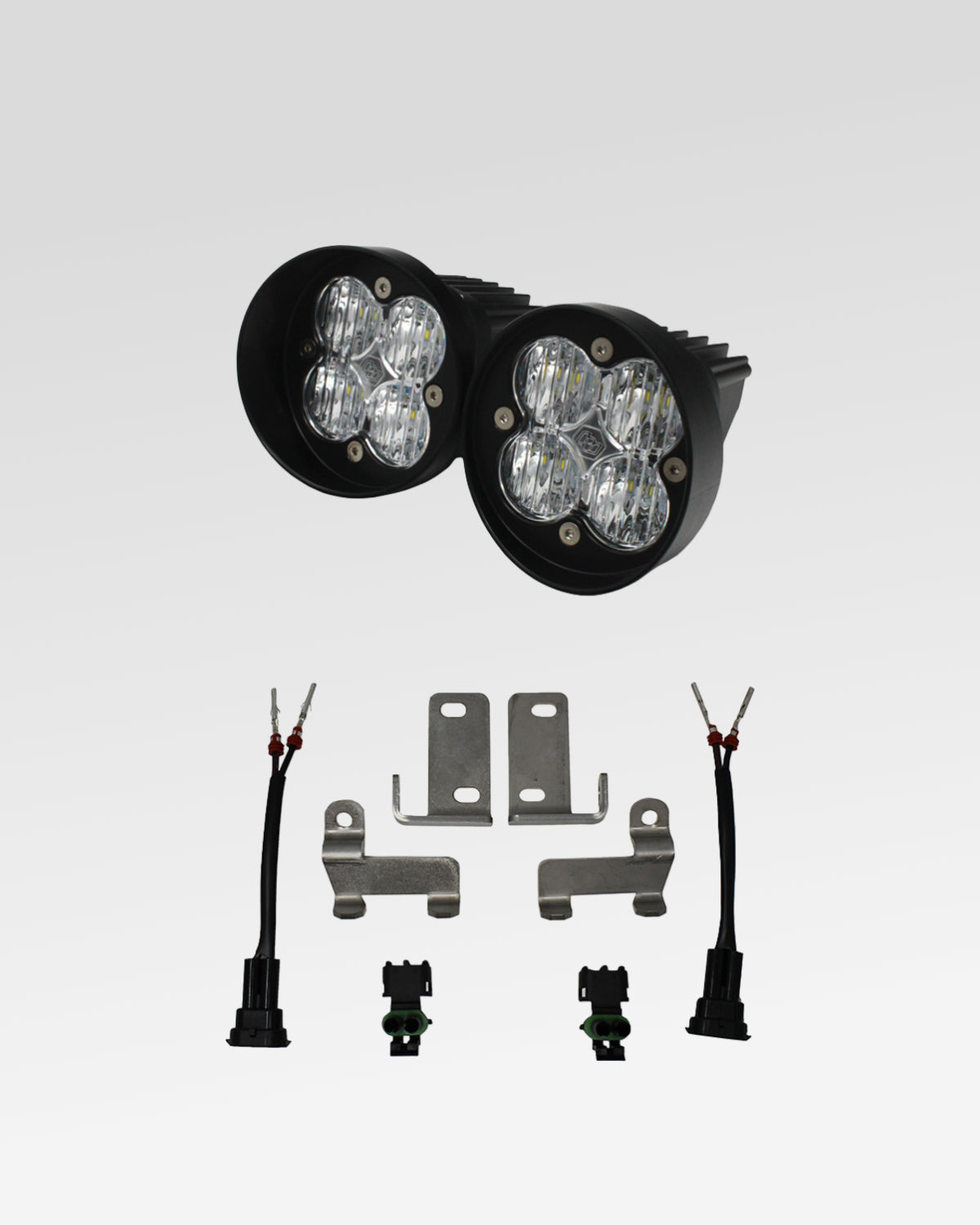 Baja Designs Squadron-R Sport LED Fog Light Kit with Clear SAE Fog Lens for Toyota Tacoma (2012–2023)