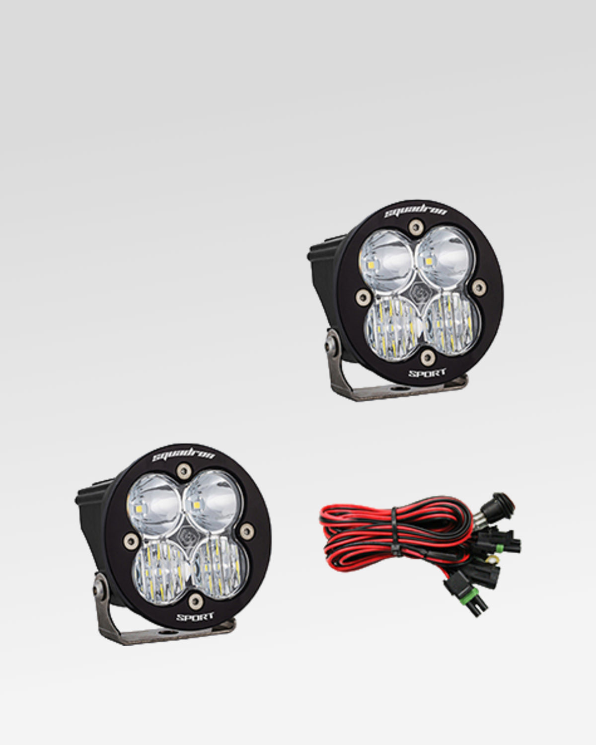 Baja Designs Squadron-R Sport LED Light Pods with Clear Driving/Combo Lens - Pair