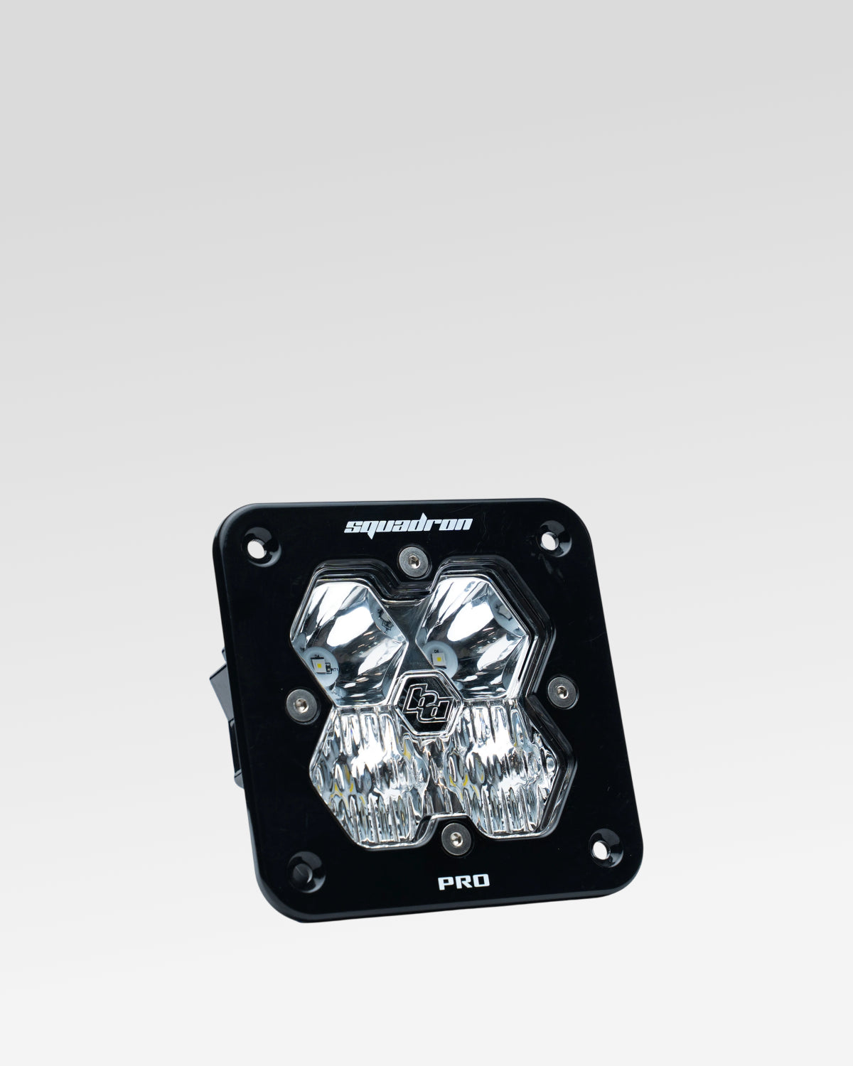 Baja Designs Squadron Pro 2.0 Flush-Mount LED Light Pod with Driving-Combo Beam Pattern and Clear Lens