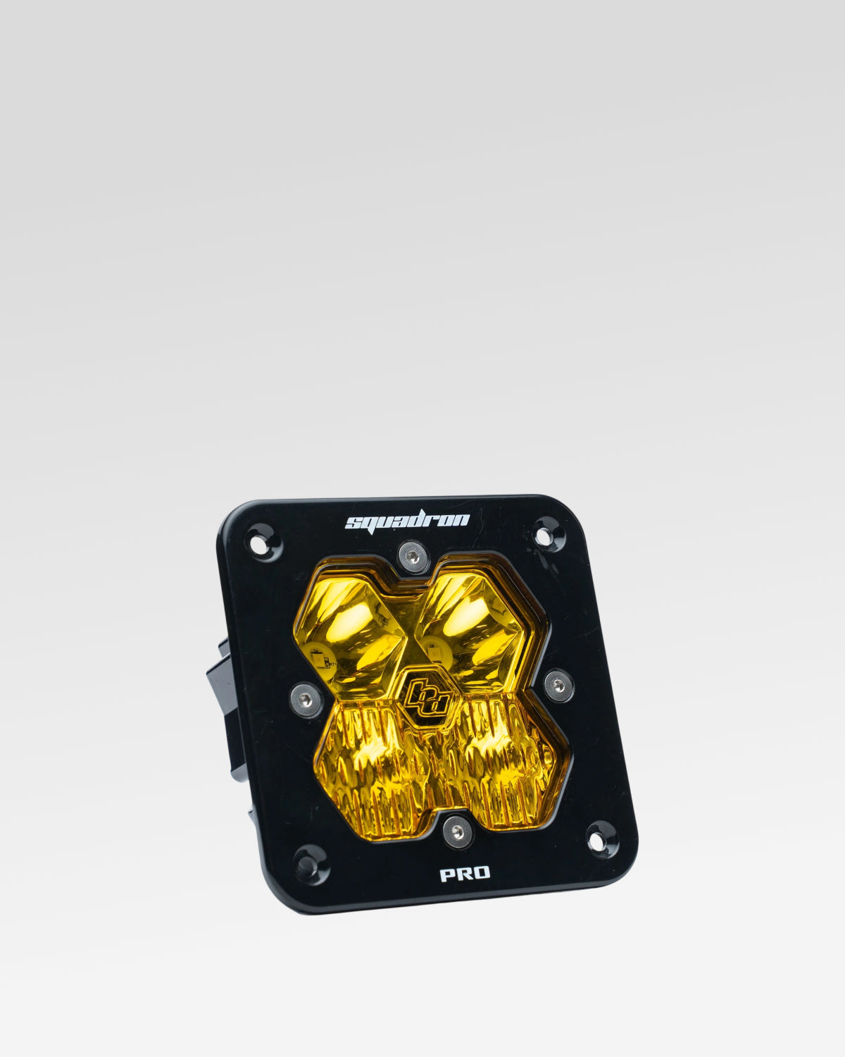 Baja Designs Squadron Pro 2.0 Flush-Mount LED Light Pod with Driving-Combo Beam Pattern and Baja Amber Lens