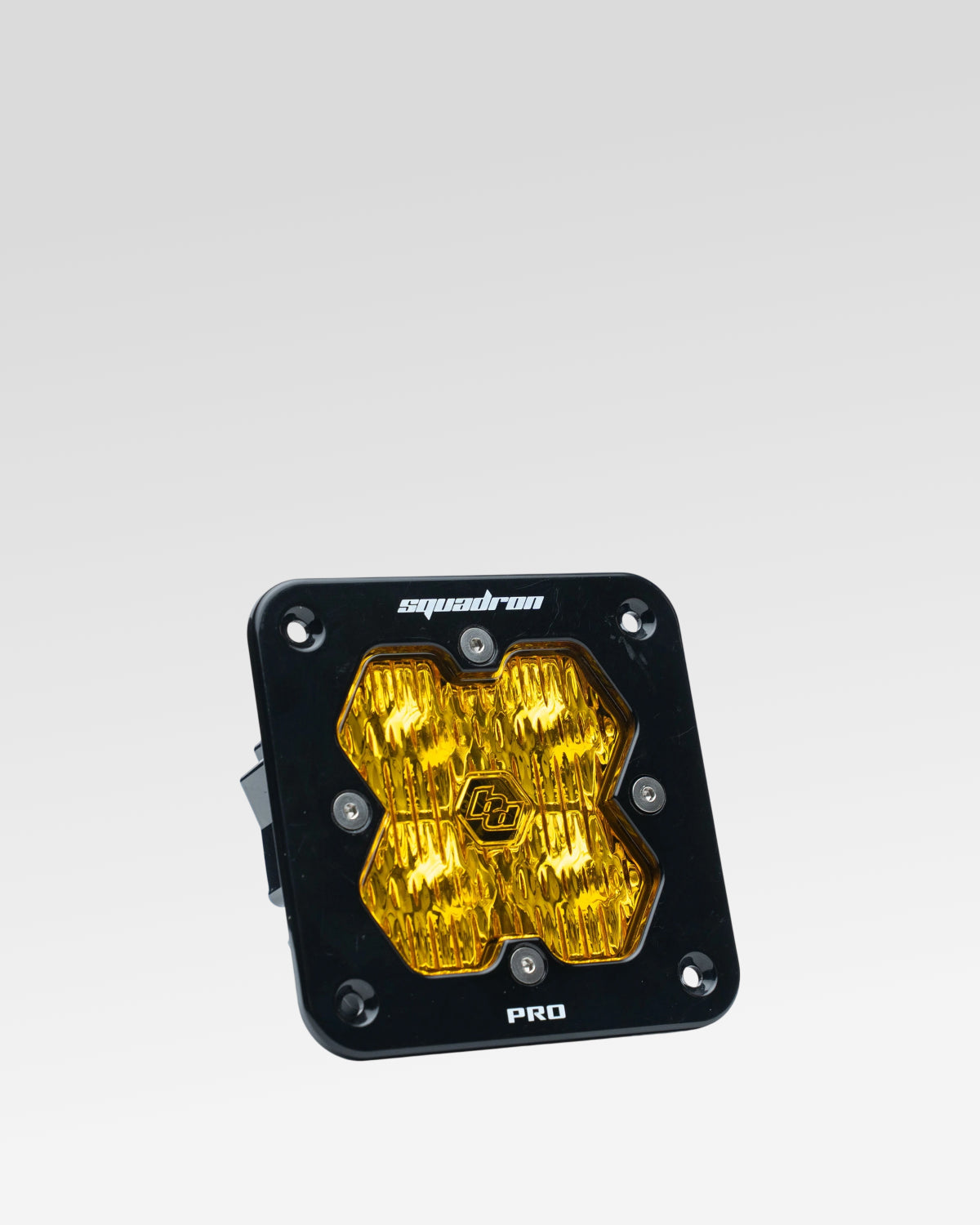 Baja Designs Squadron Pro 2.0 Flush-Mount LED Light Pod with Wide Cornering Beam Pattern and Baja Amber Lens