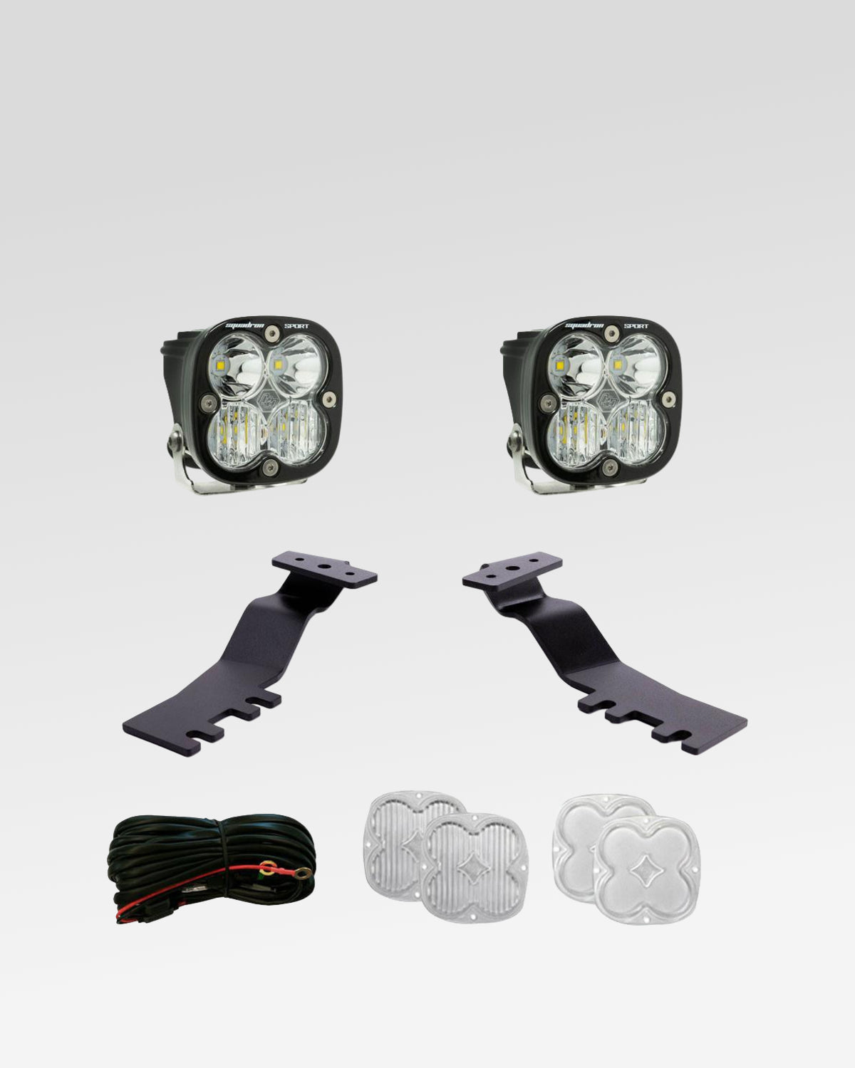 Baja Designs Squadron Sport LED Ditch Light Kit with Clear Driving/Combo Lens for 6th-Gen 4Runner (2025–Present)
