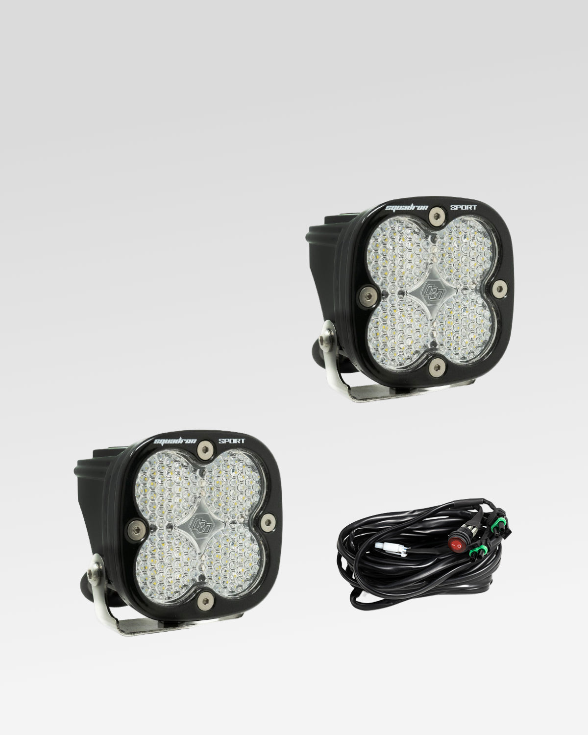 Baja Designs Squadron Sport LED Light Pods with Clear Work/Scene Lens - Pair