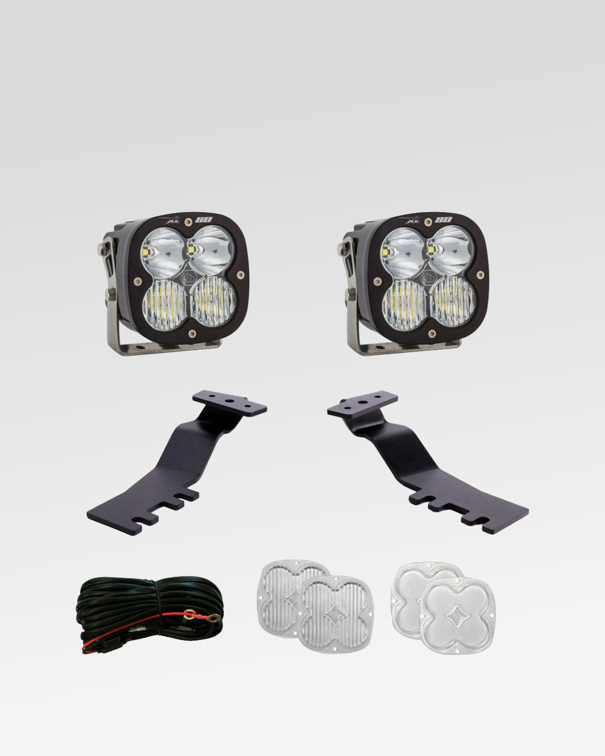 Baja Designs XL 80 LED Ditch Light Kit with Clear Driving/Combo Lens for 6th-Gen 4Runner (2025–Present)