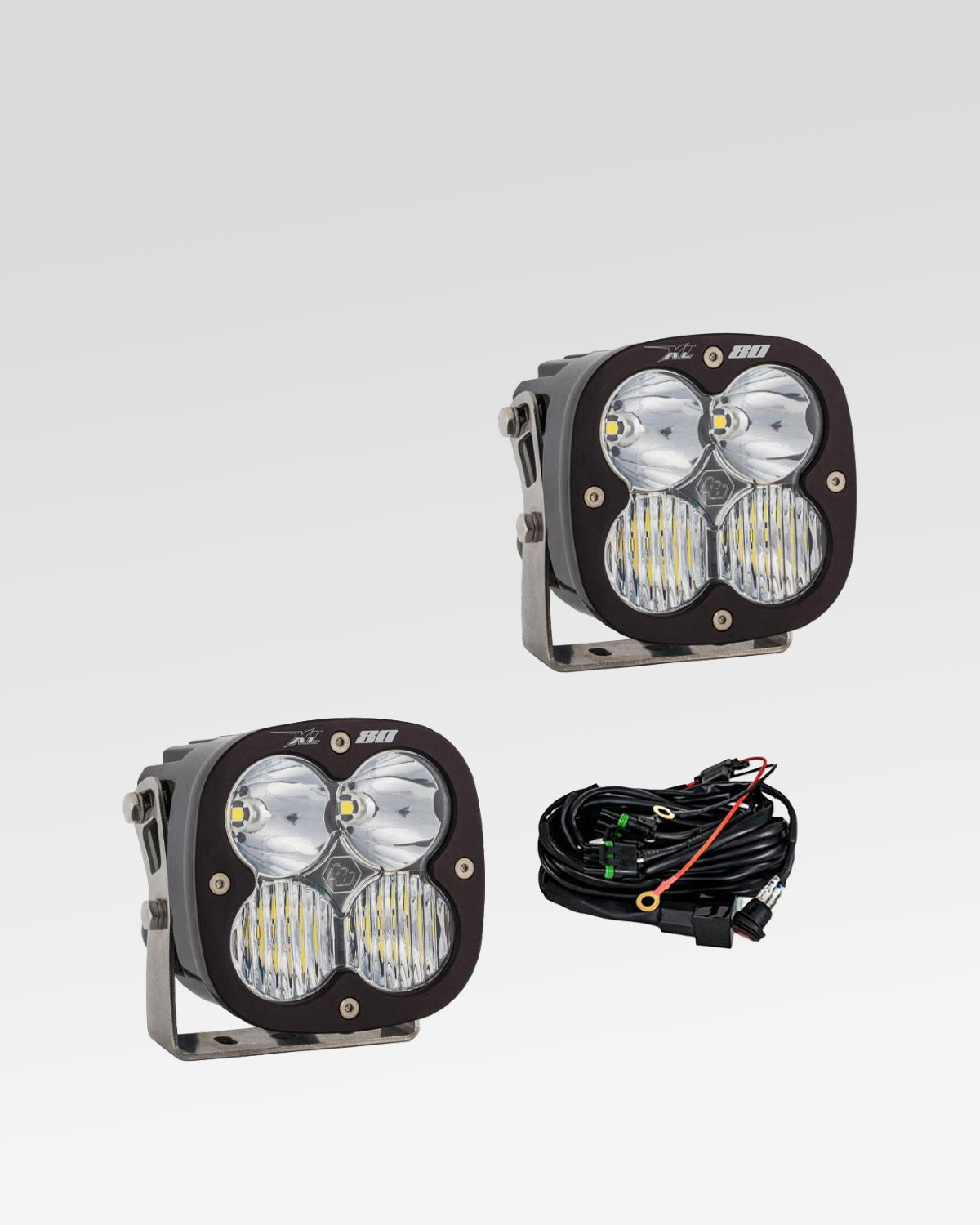 Baja Designs XL 80 LED Light Pods with Clear Driving/Combo Lens - Pair