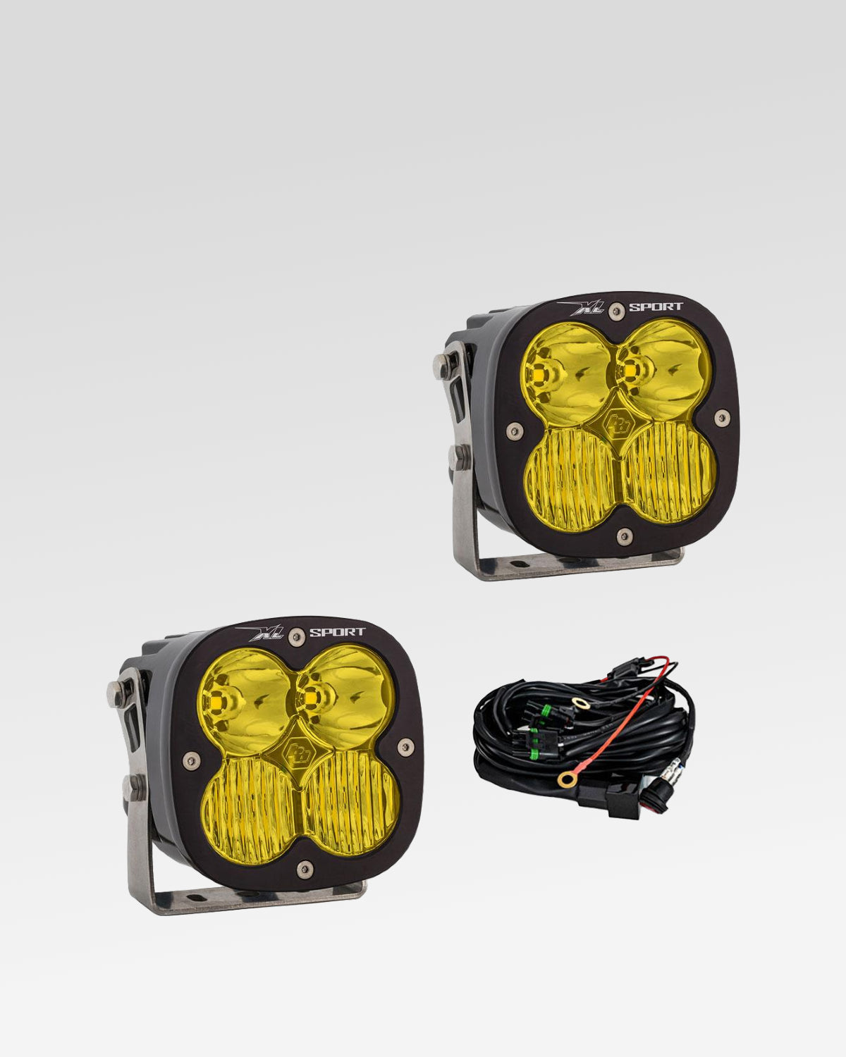 Baja Designs XL Sport LED Light Pods with Baja Amber Driving/Combo Lens - Pair