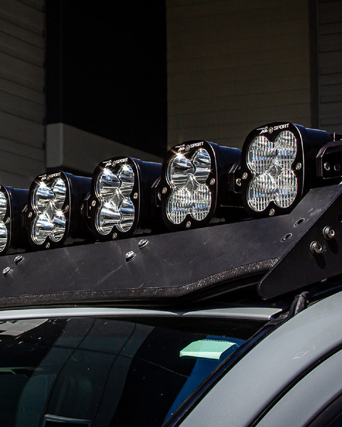 Baja Designs XL Sport Linkable Prinsu Roof Rack 7-Pod LED Light Bar Kit with Clear Multi-Pattern Lens for Toyota Tacoma (2005–2023)