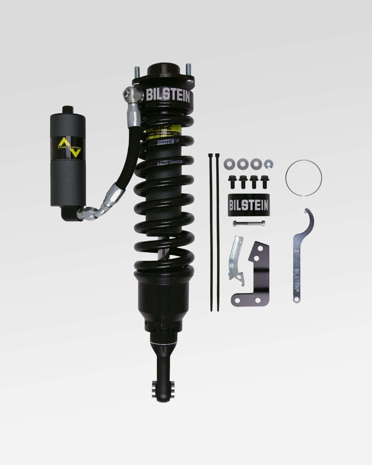 Bilstein B8 8112 ZoneControl CR Front Driver-Side Remote-Reservoir Coilover with 1.2–3.5 in Lift for 5th-Gen 4Runner with Kinetic Dynamic Suspension System (2010–2024)