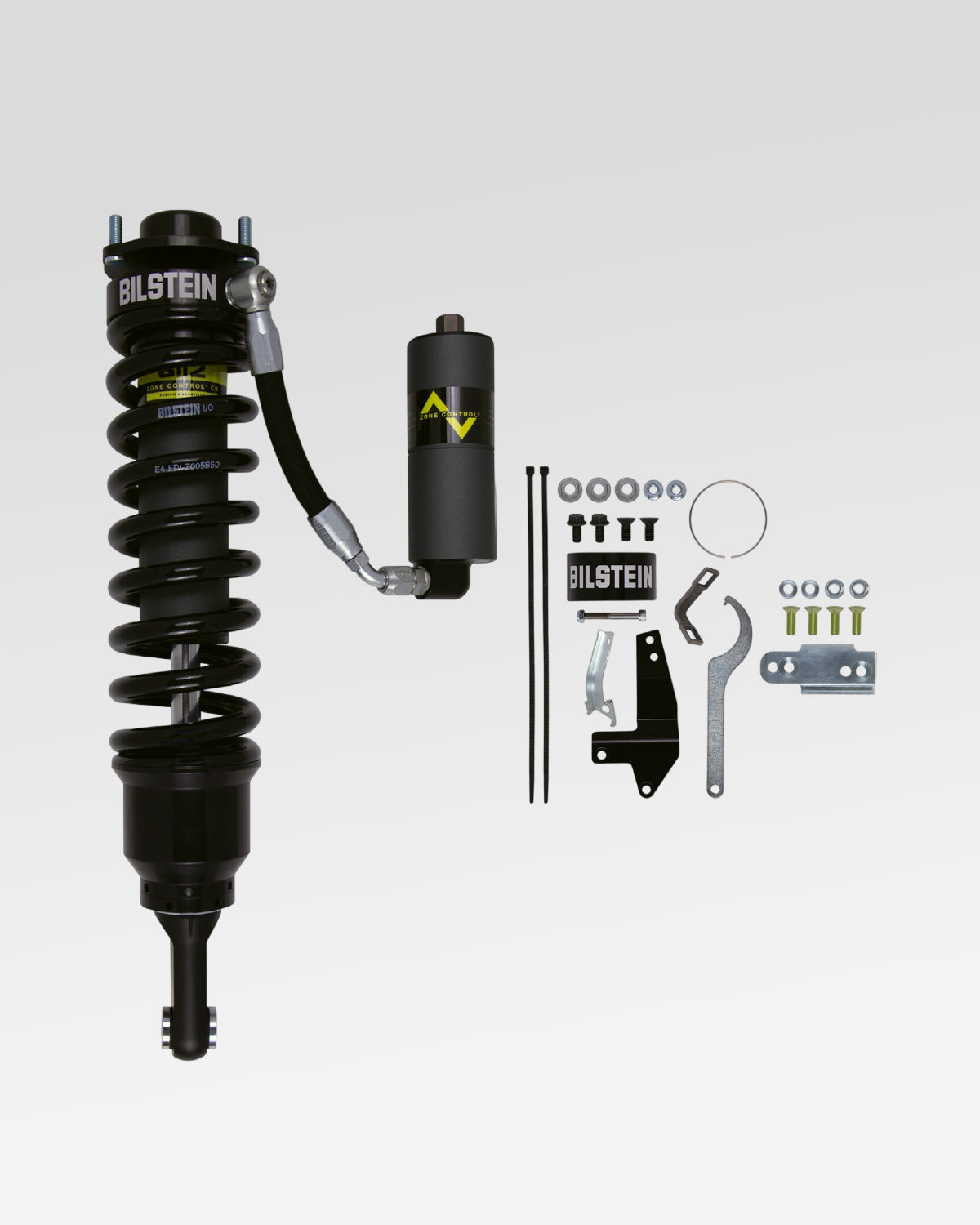 Bilstein B8 8112 ZoneControl CR Front Passenger-Side Remote-Reservoir Coilover with 1.3–4 in Lift for 4th-Gen 4Runner (2003–2009)