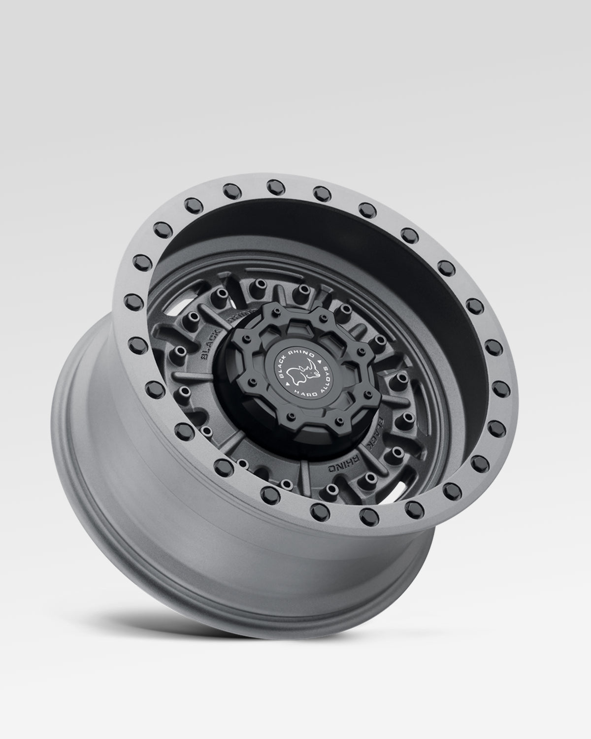 Black Rhino Abrams 17 x 8.5 in Wheel in Textured Matte Gunmetal with -18 mm Offset