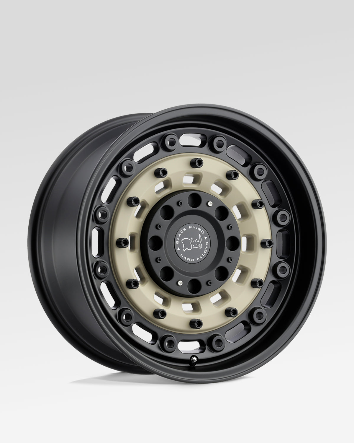 Black Rhino Arsenal 17 x 9.5 in Wheel in Sand Beige on Black with