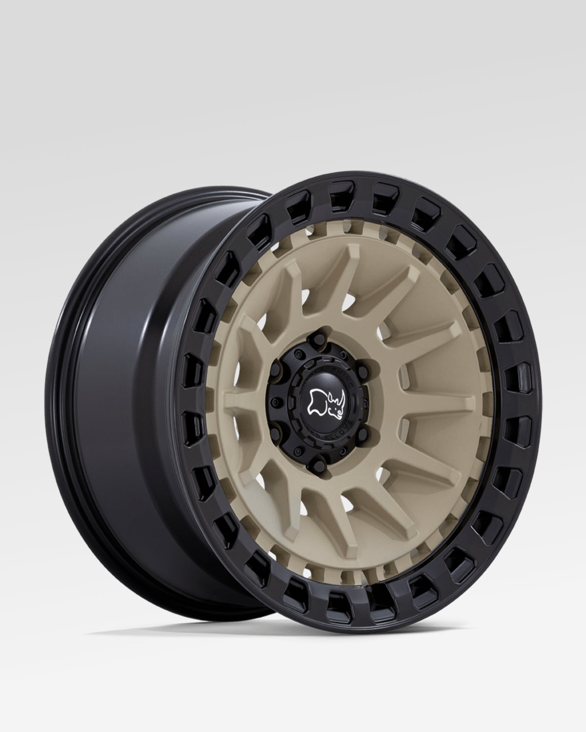 Black Rhino Barrage 17 x 8.5 in Wheel in Desert Sand on Matte Black with -10 mm Offset