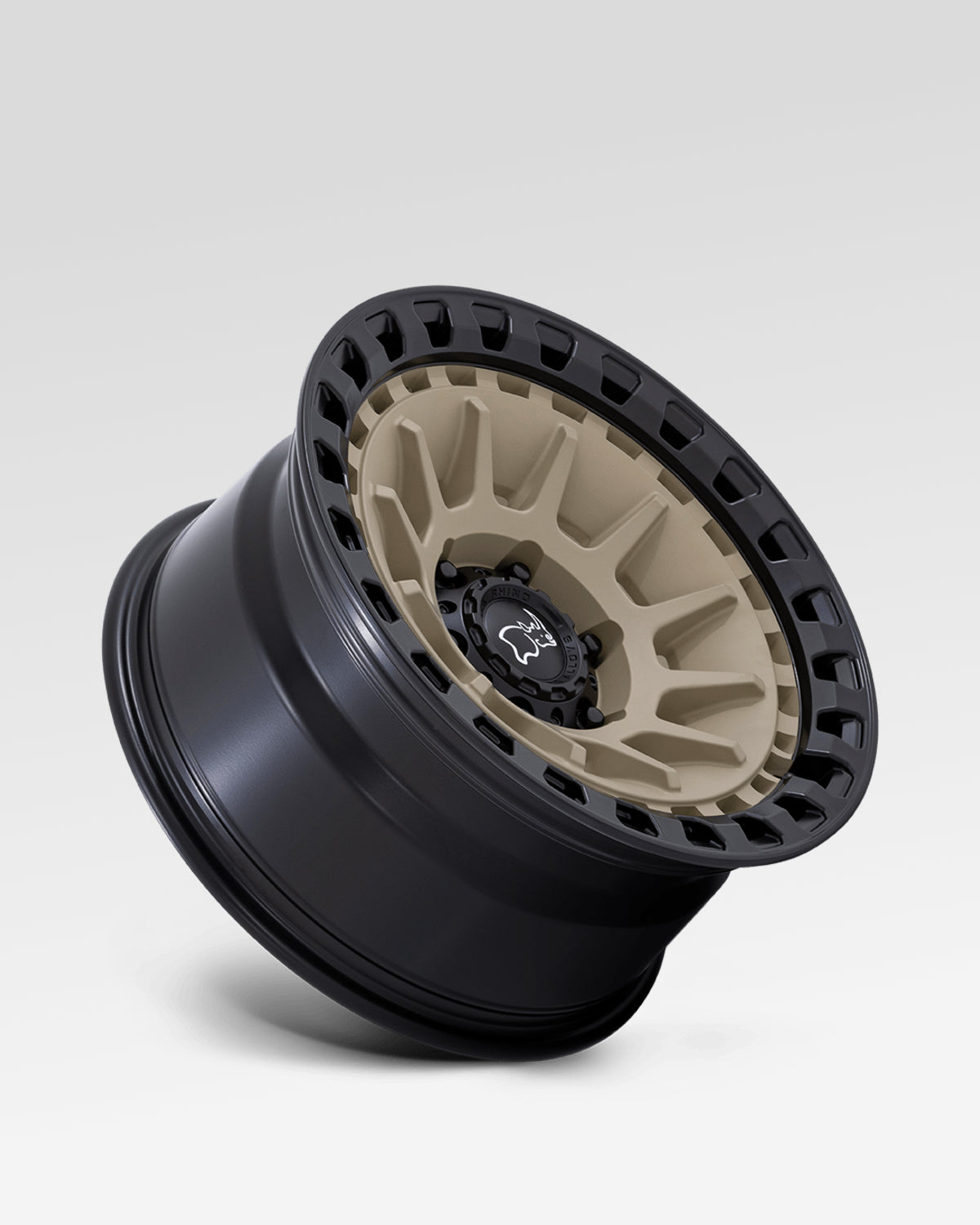 Black Rhino Barrage 17 x 8.5 in Wheel in Desert Sand on Matte Black with -10 mm Offset