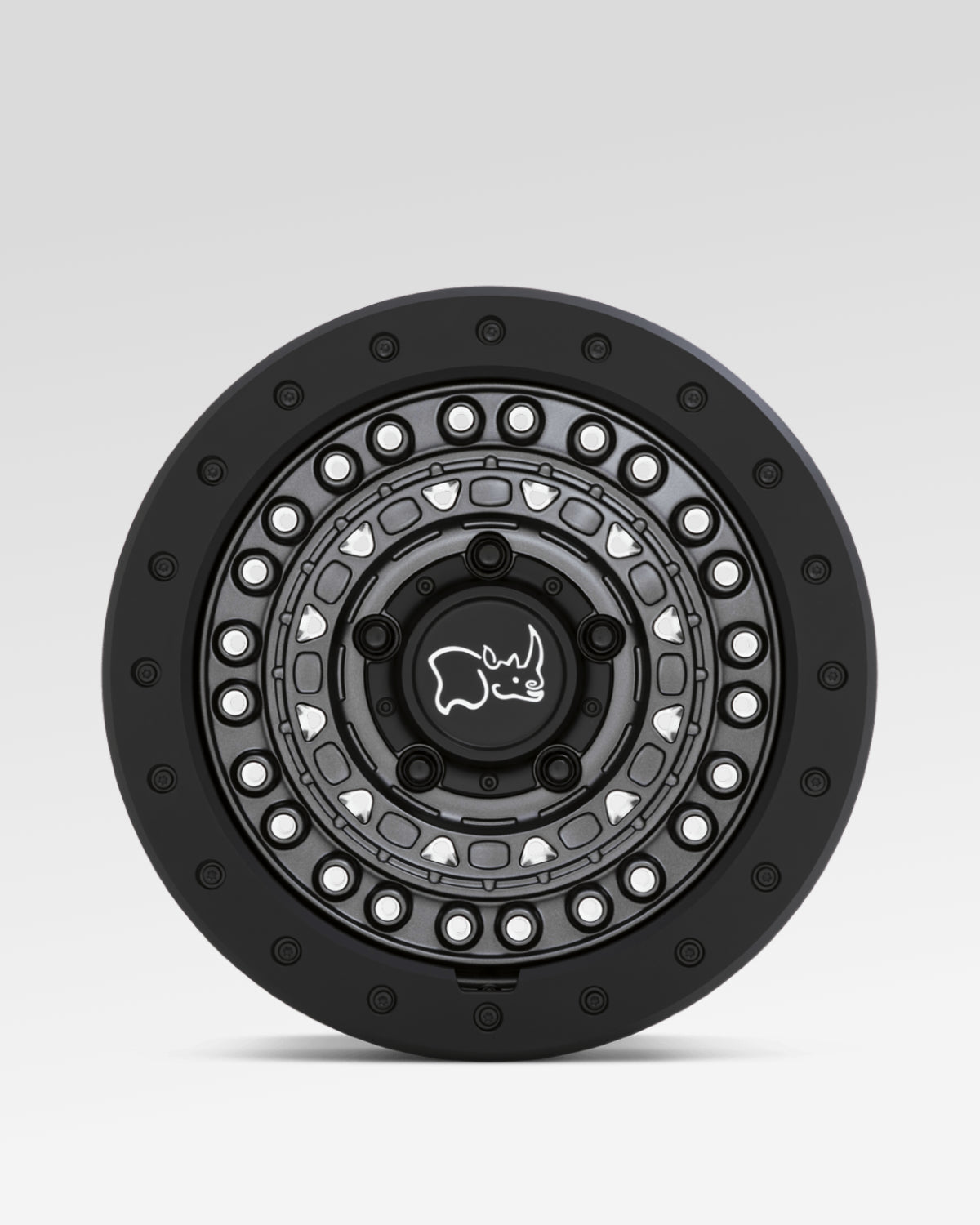 Black Rhino Barricade 17 x 8.5 in Wheel in Gun Black with Black Protection Ring with -18 mm Offset