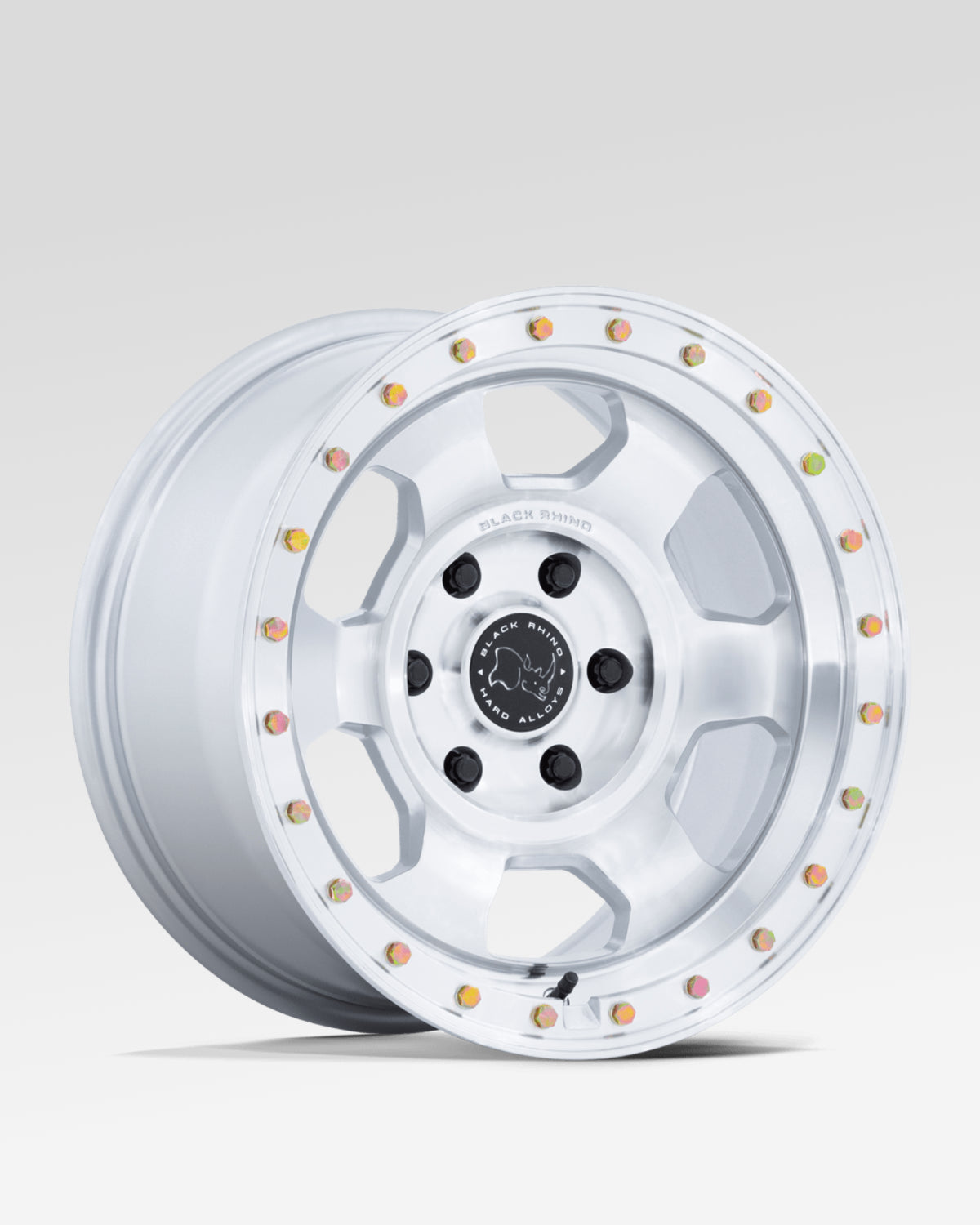 Black Rhino Trooper 17 x 8.5 in Wheel in Gloss Silver with Machined Face with -10 mm Offset