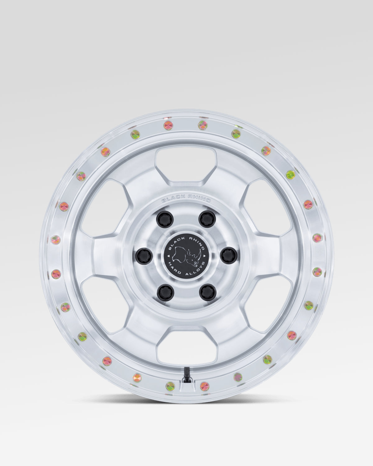 Black Rhino Trooper 17 x 8.5 in Wheel in Gloss Silver with Machined Face with -10 mm Offset