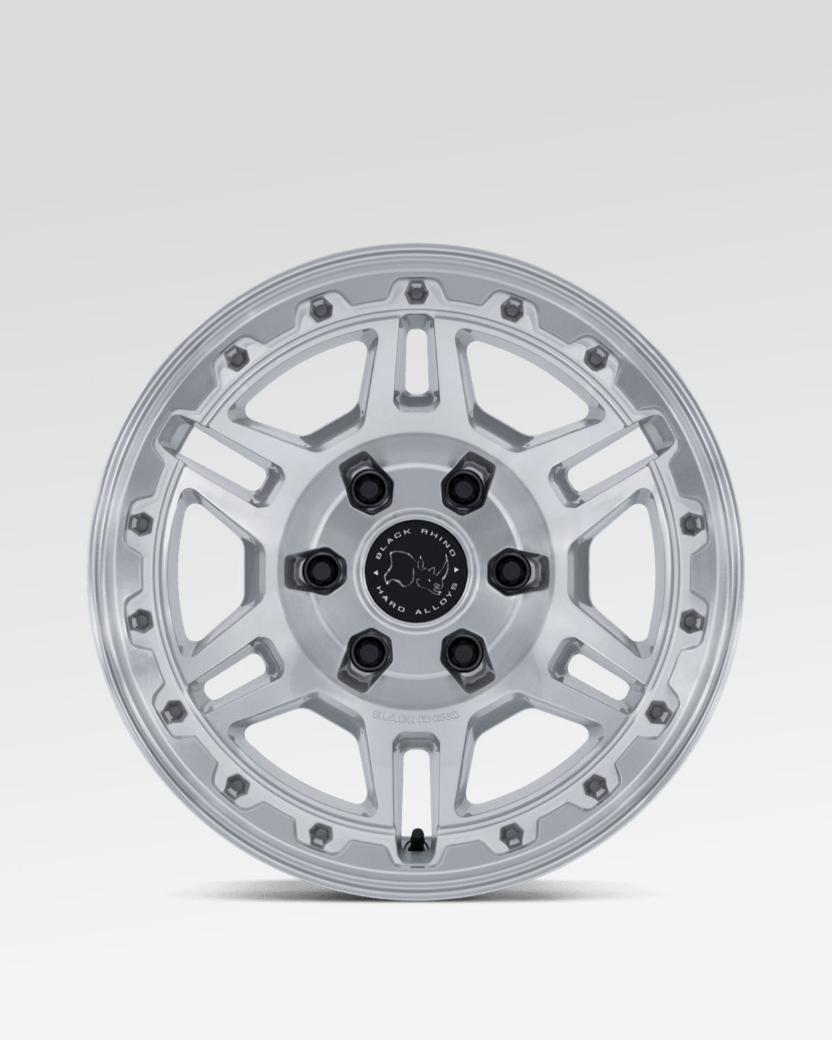 Black Rhino Vanguard 20 x 9 in Wheel in Gloss Silver with Machined Face with 15 mm Offset and 6 x 139.7 mm Bolt Pattern