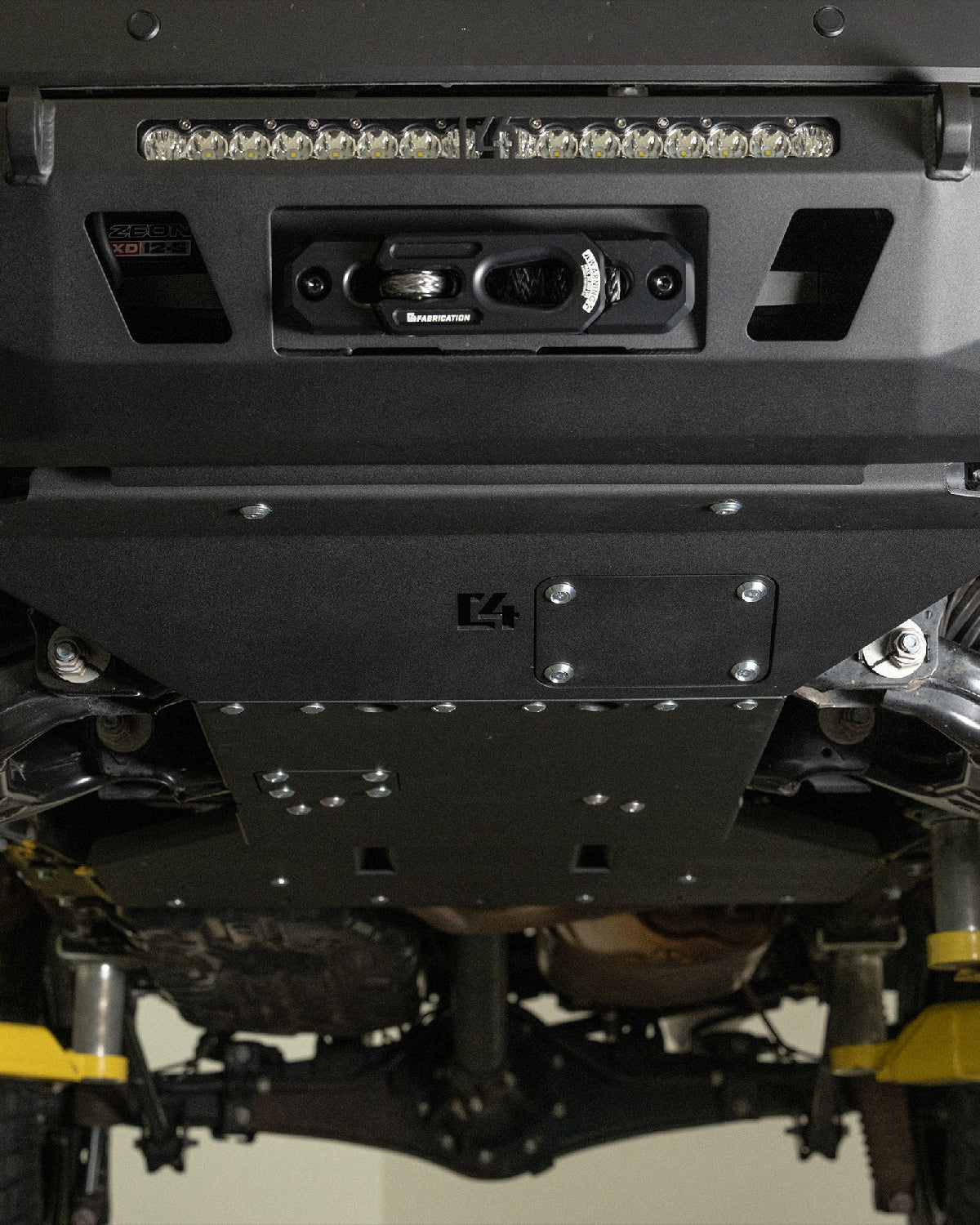 C4 Fabrication 3/16 in Steel Engine Skid Plate for 4th-Gen Tacoma (2024–Present)