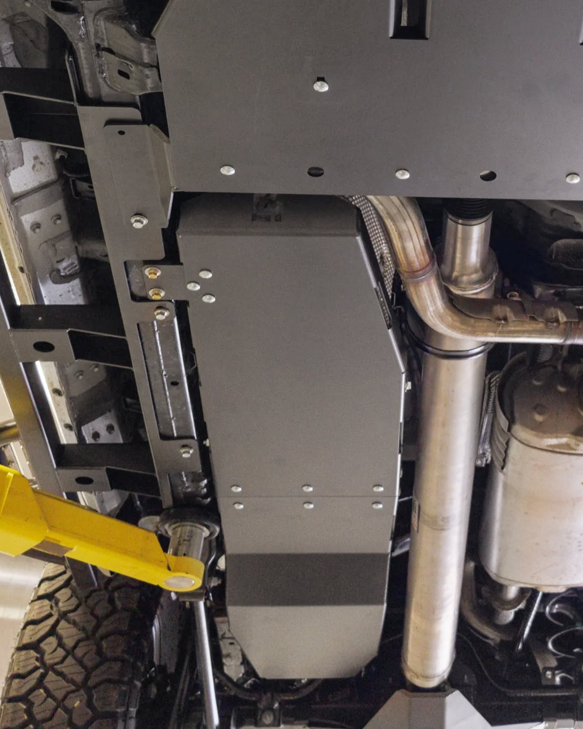 C4 Fabrication 3/16 in Steel Fuel Tank Skid Plate for 4th-Gen Tacoma (2024–Present)