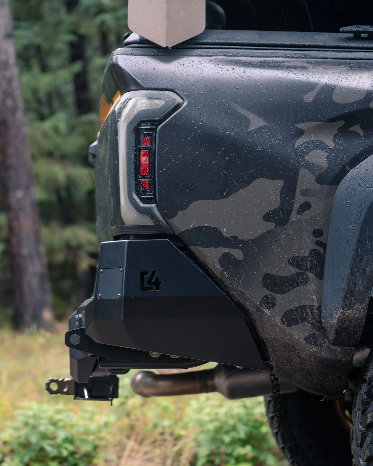 C4 Fabrication Overland Series Rear Bumper for 4th-Gen Tacoma (2024–Present)