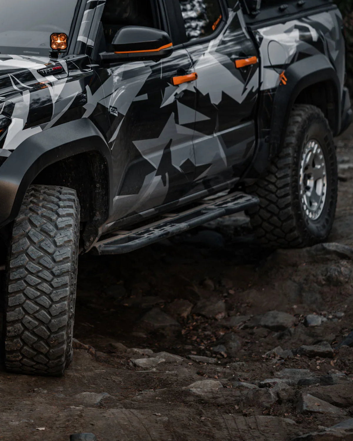 C4 Fabrication Rock Sliders for 4th-Gen Tacoma Double Cab with 5 ft Bed (2024–Present) - Pair