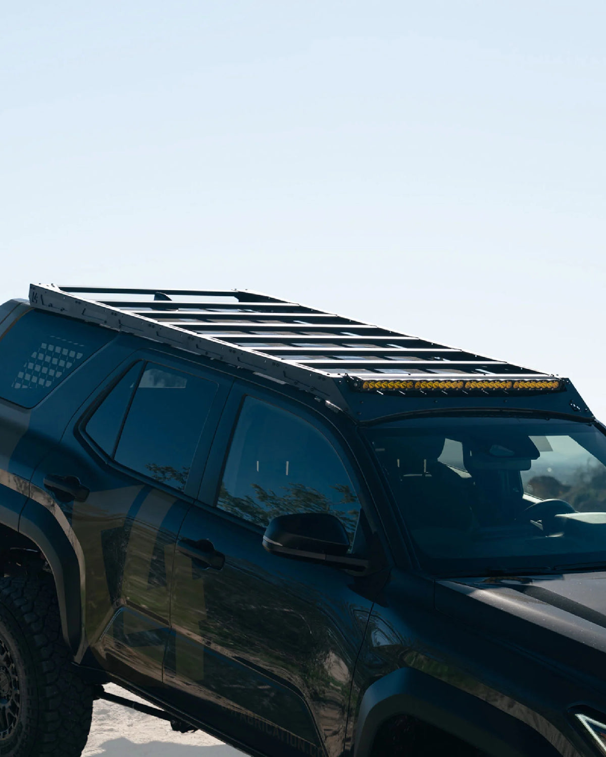 C4 Fabrication Roof Rack with 40 in Light Bar Cutout Front Fairing for 6th-Gen 4Runner (2025–Present)