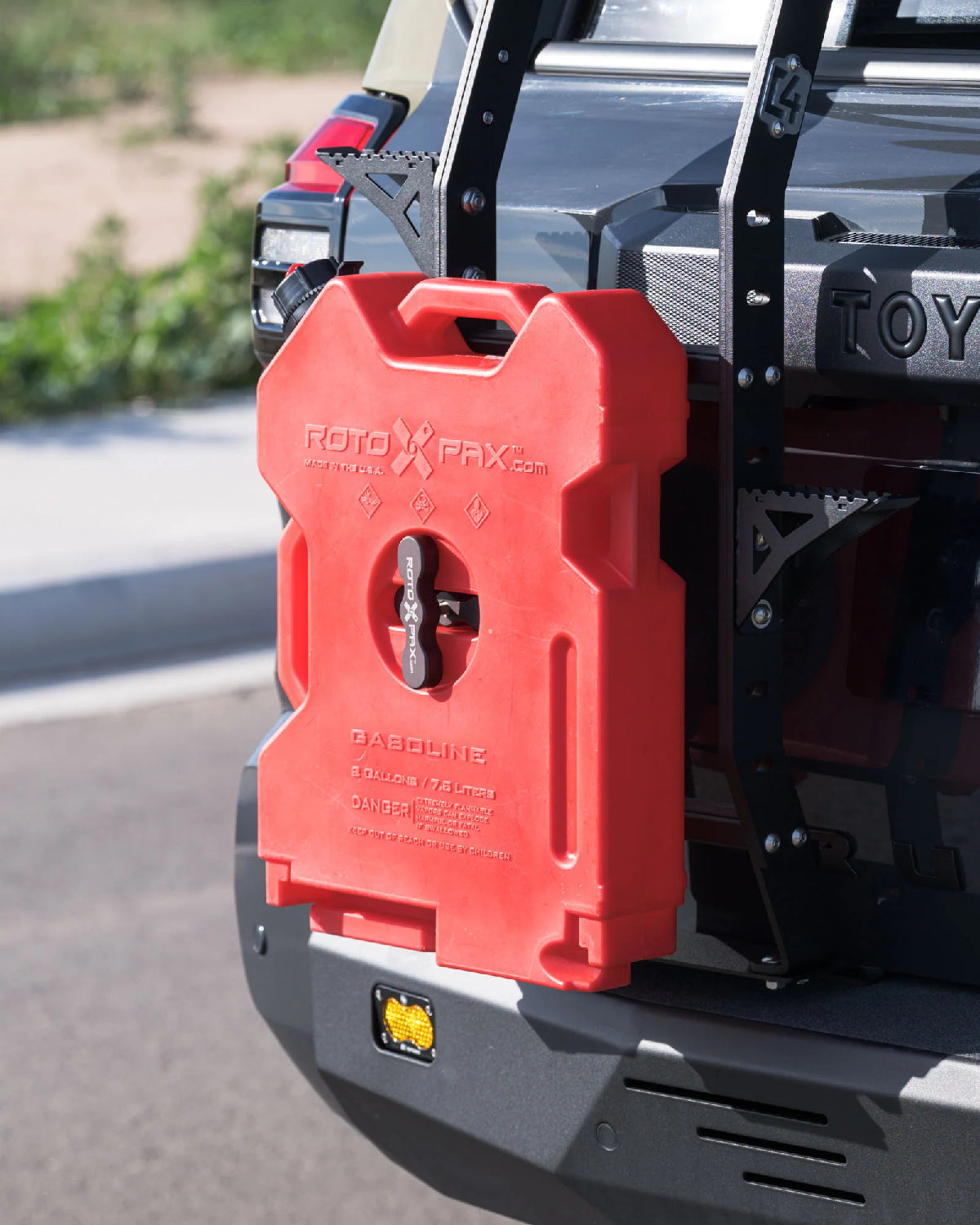 C4 Fabrication Summit Rear Liftgate Ladder RotopaX Container Mounting Bracket for Toyota 4Runner (2010–Present)