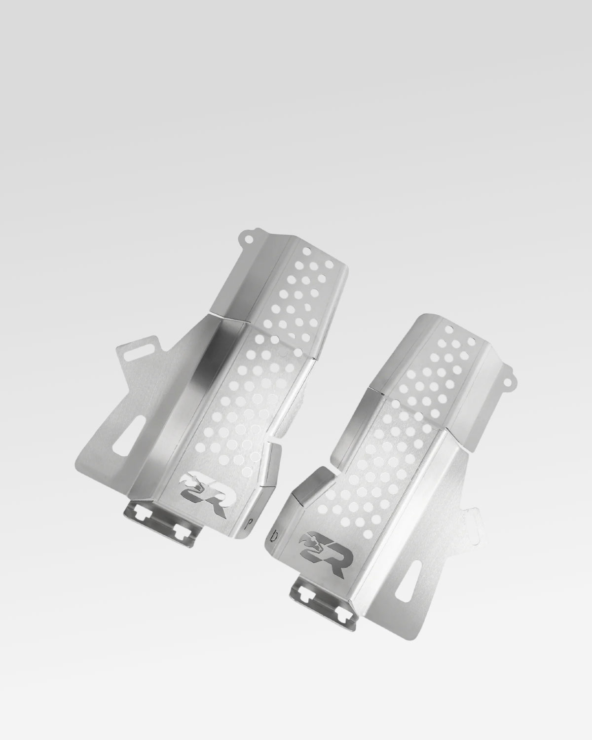 Cali Raised LED Catalytic Converter Shields for 3rd-Gen Tacoma V6 4WD with Automatic Transmission (2016–2023) - Pair