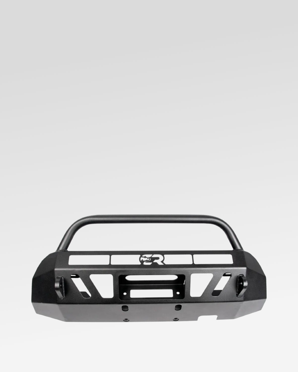 Cali Raised LED Stealth Low-Profile Front Bumper with Bull Bar and Light Bar with Spot Beam Pattern and Clear Lens for 3rd-Gen Tacoma (2016–2023)