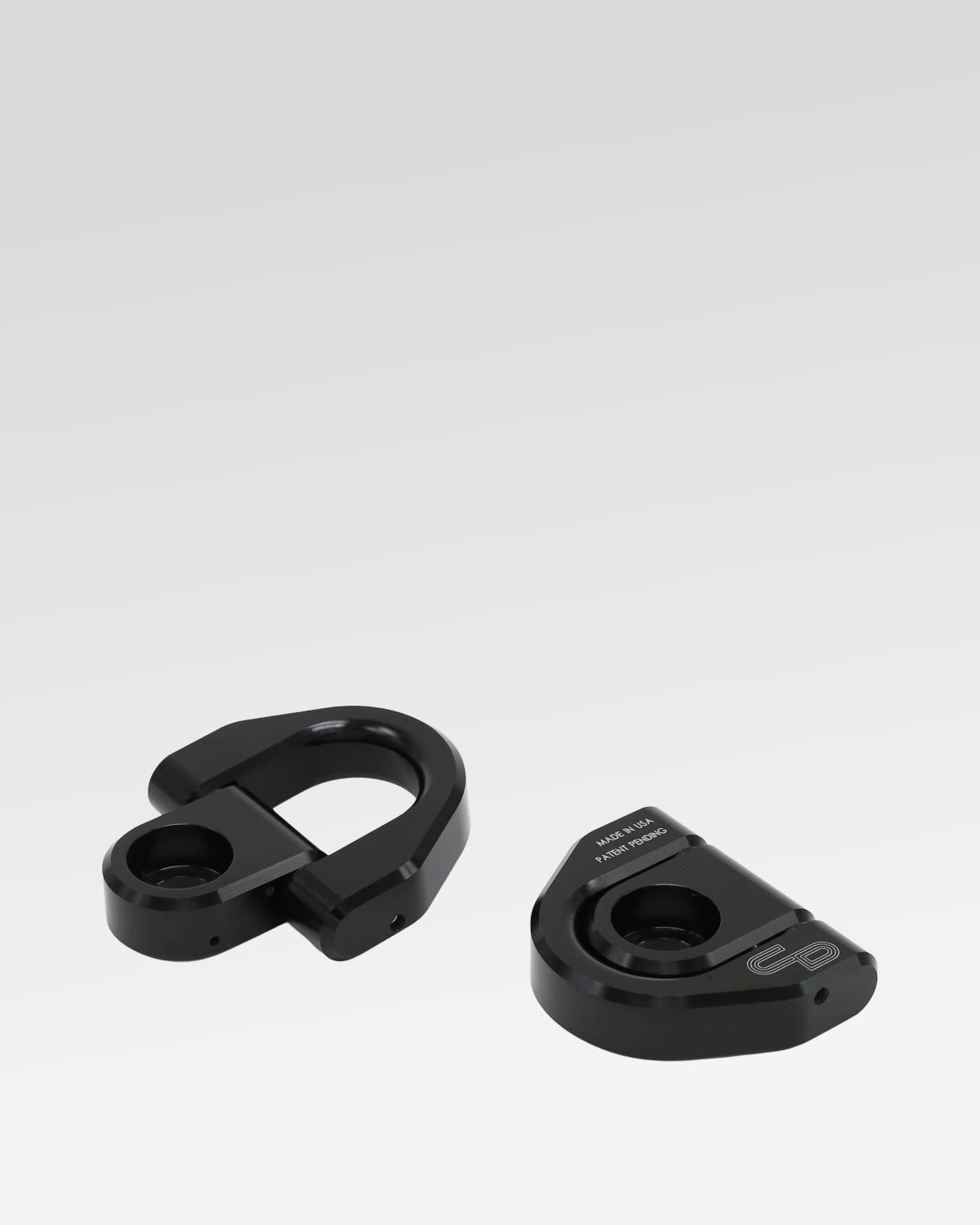 Charvonia Design Bed D-Ring Anchors in Black Anodized Finish for Toyota Tacoma (2005–Present) - Pair