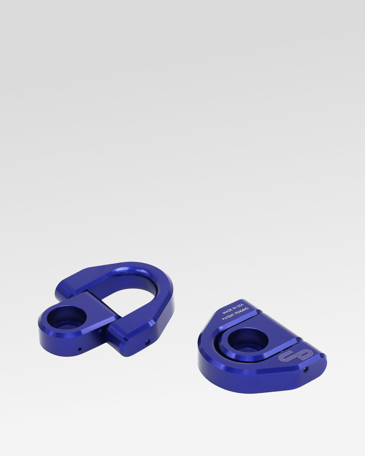 Charvonia Design Bed D-Ring Anchors in Blue Anodized Finish for Toyota Tacoma (2005–Present) - Pair