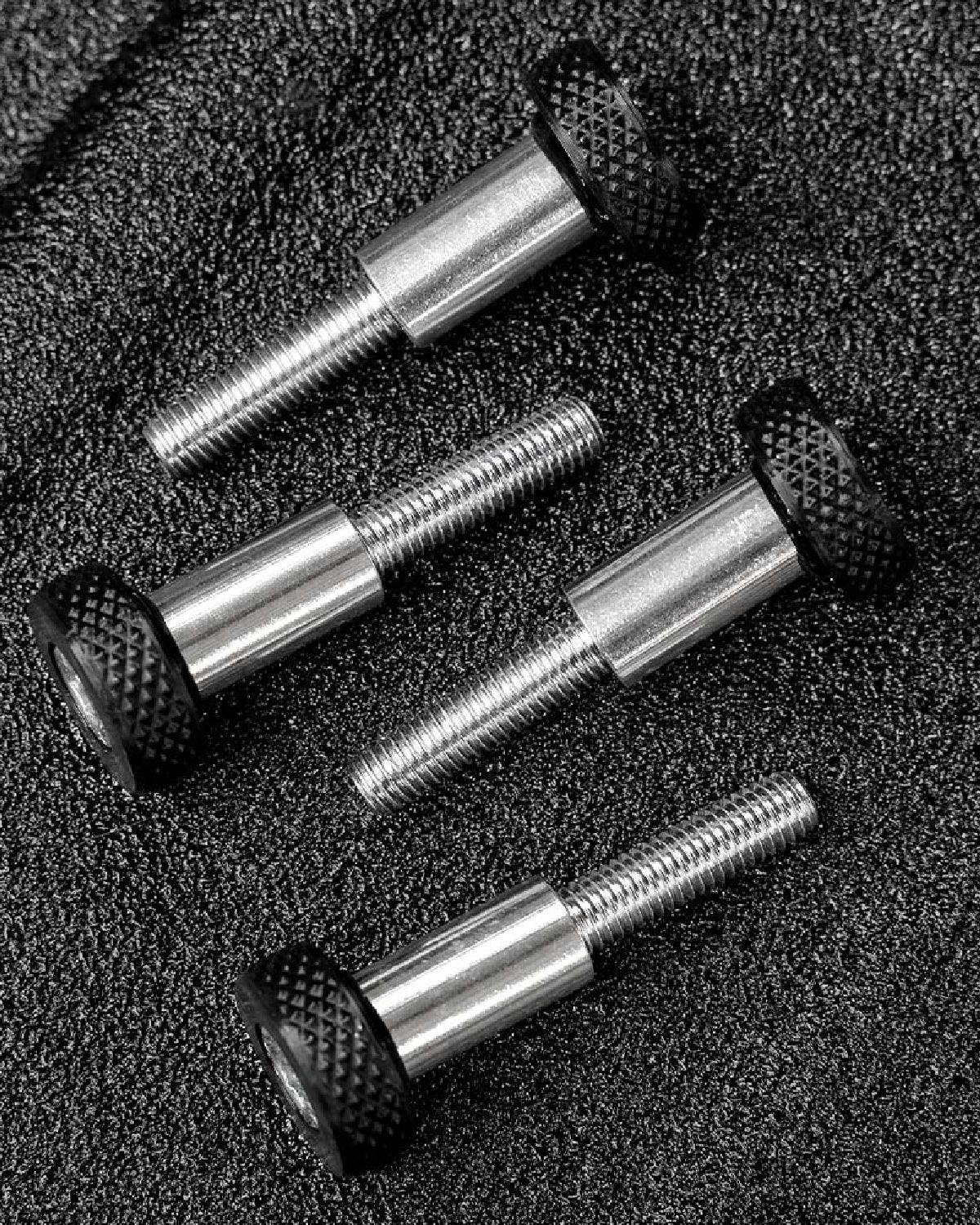 Charvonia Design Bed Rail Tie-Down Anchor Knurkled Fasteners in Digital Camo - Set of 4